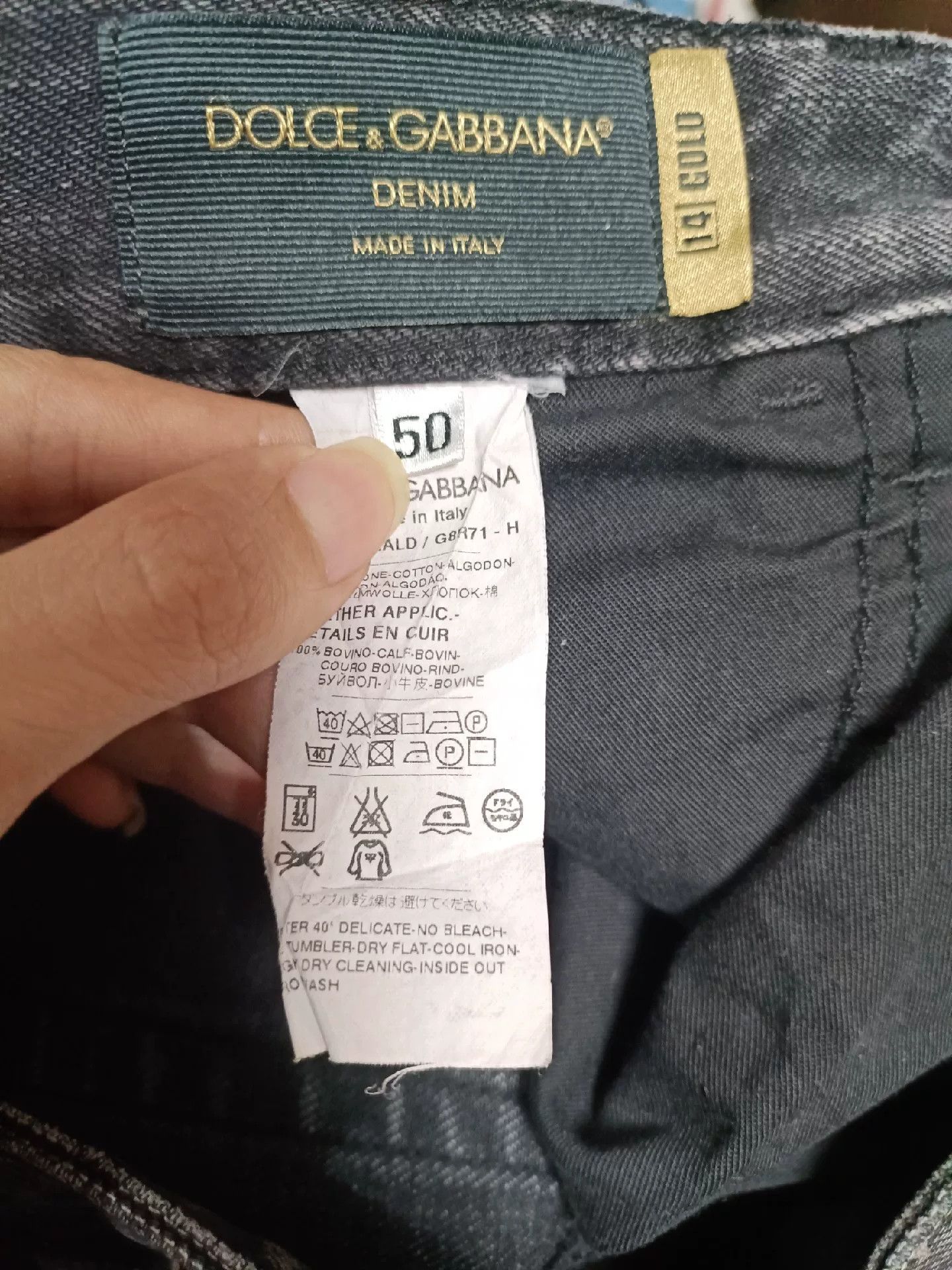 Dolce & Gabbana Dolce & Gabbana Mafia Embroidered Distressed Jeans Size US 34 / EU 50 - 9 Thumbnail