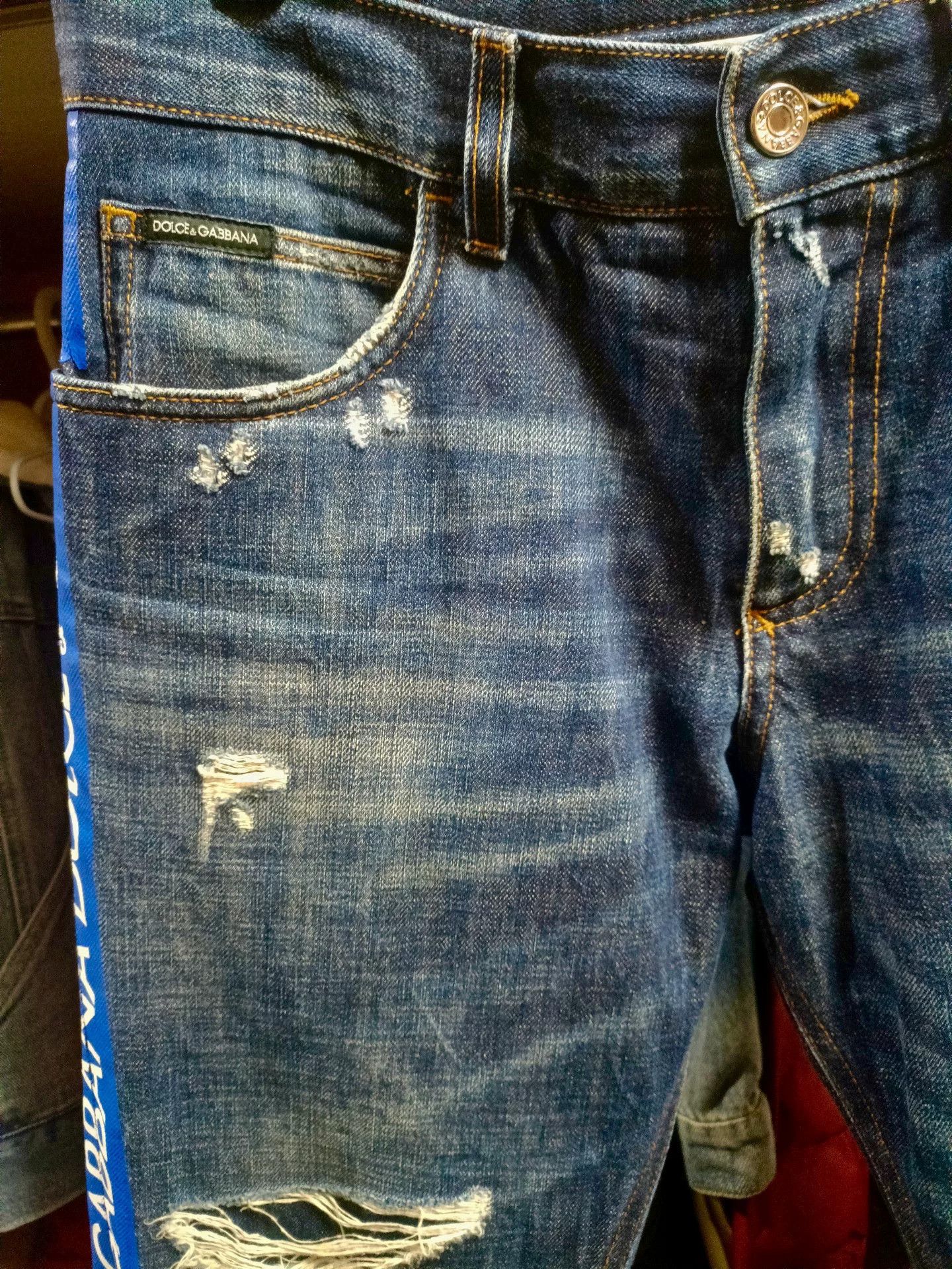 Dolce & Gabbana Dolce & Gabbana 44 DG Slogan Jeans Size US 28 / EU 44 - 3 Thumbnail