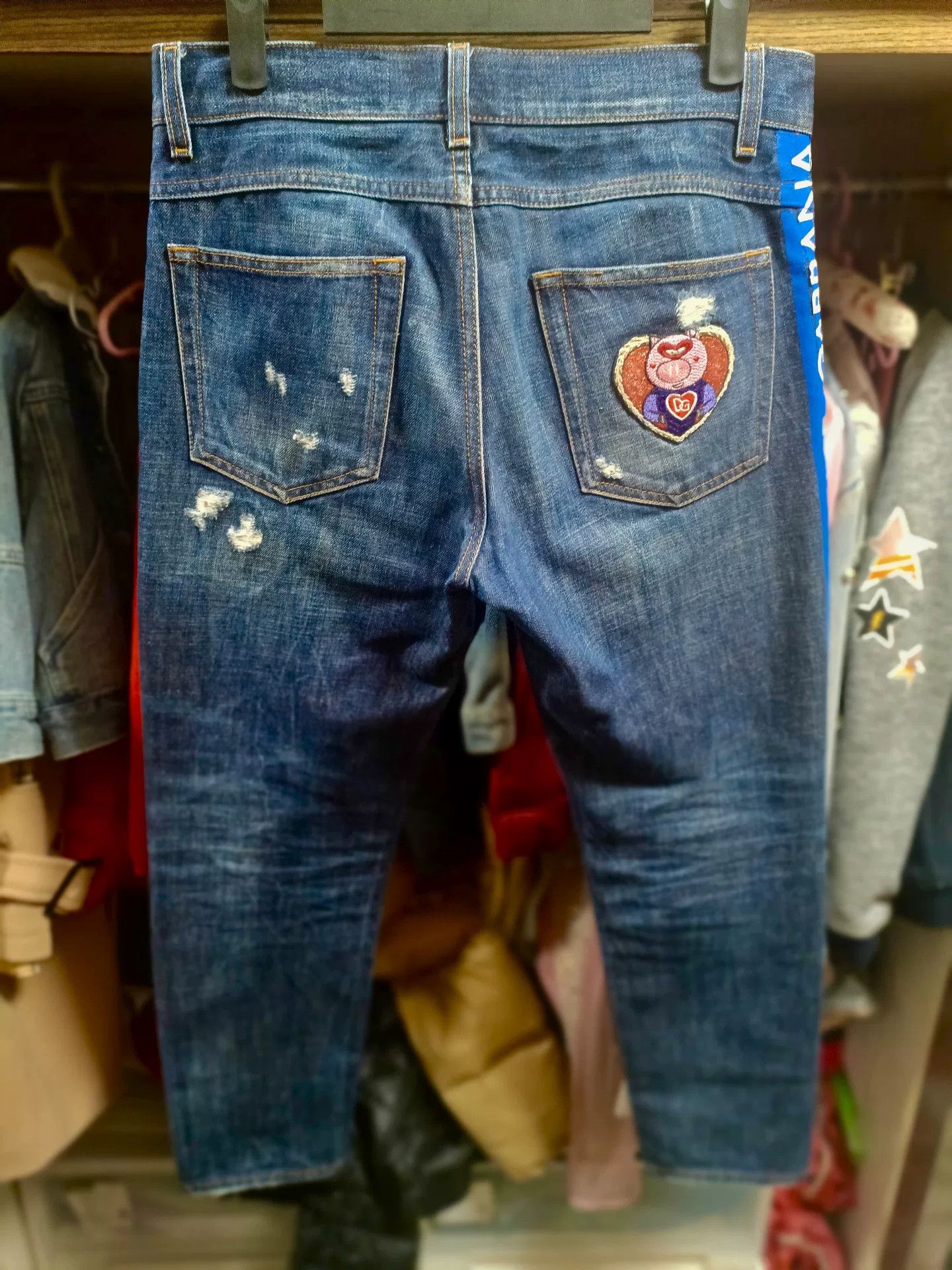Dolce & Gabbana Dolce & Gabbana 44 DG Slogan Jeans Size US 28 / EU 44 - 2 Thumbnail