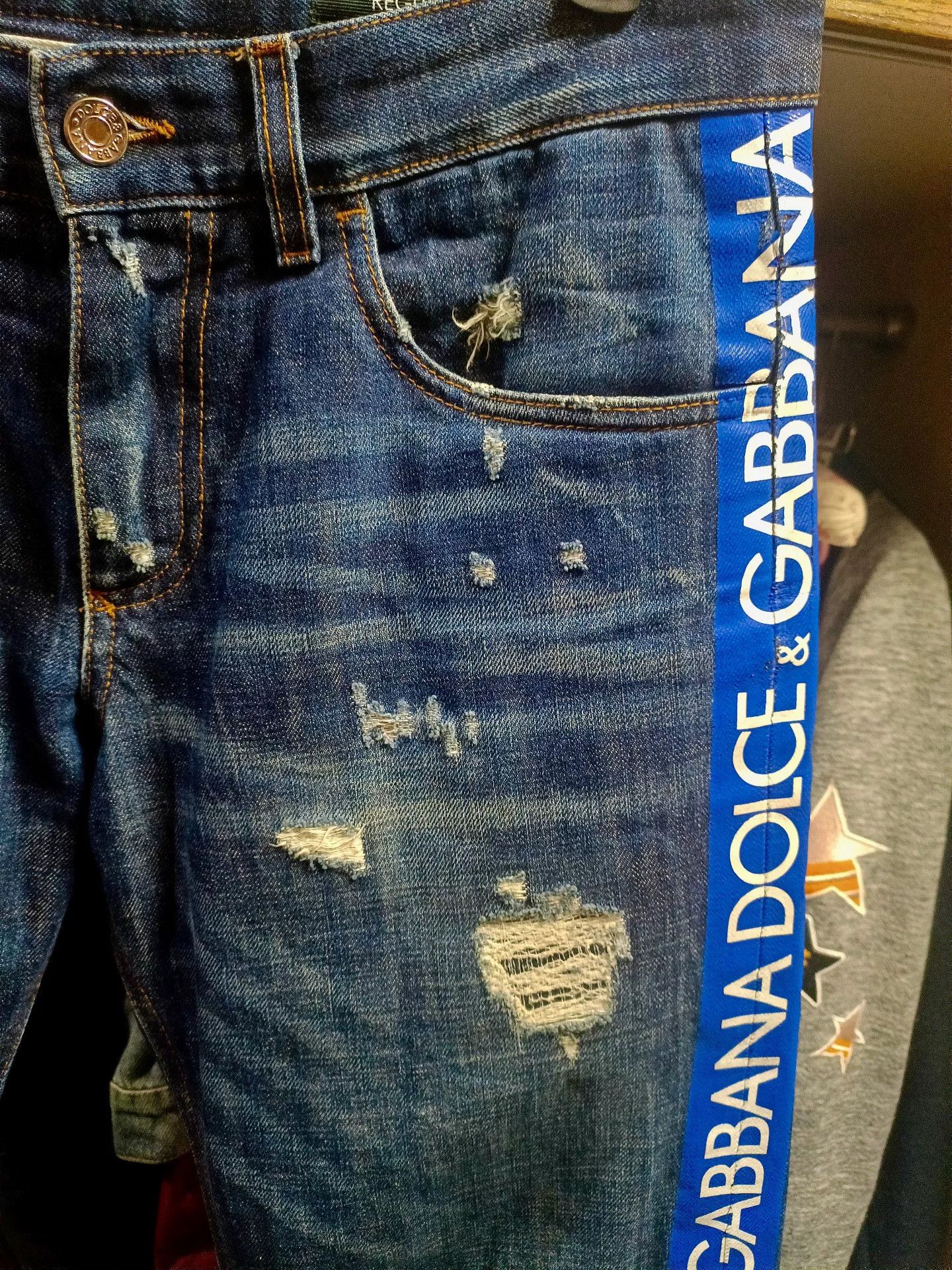 Dolce & Gabbana Dolce & Gabbana 44 DG Slogan Jeans Size US 28 / EU 44 - 5 Thumbnail