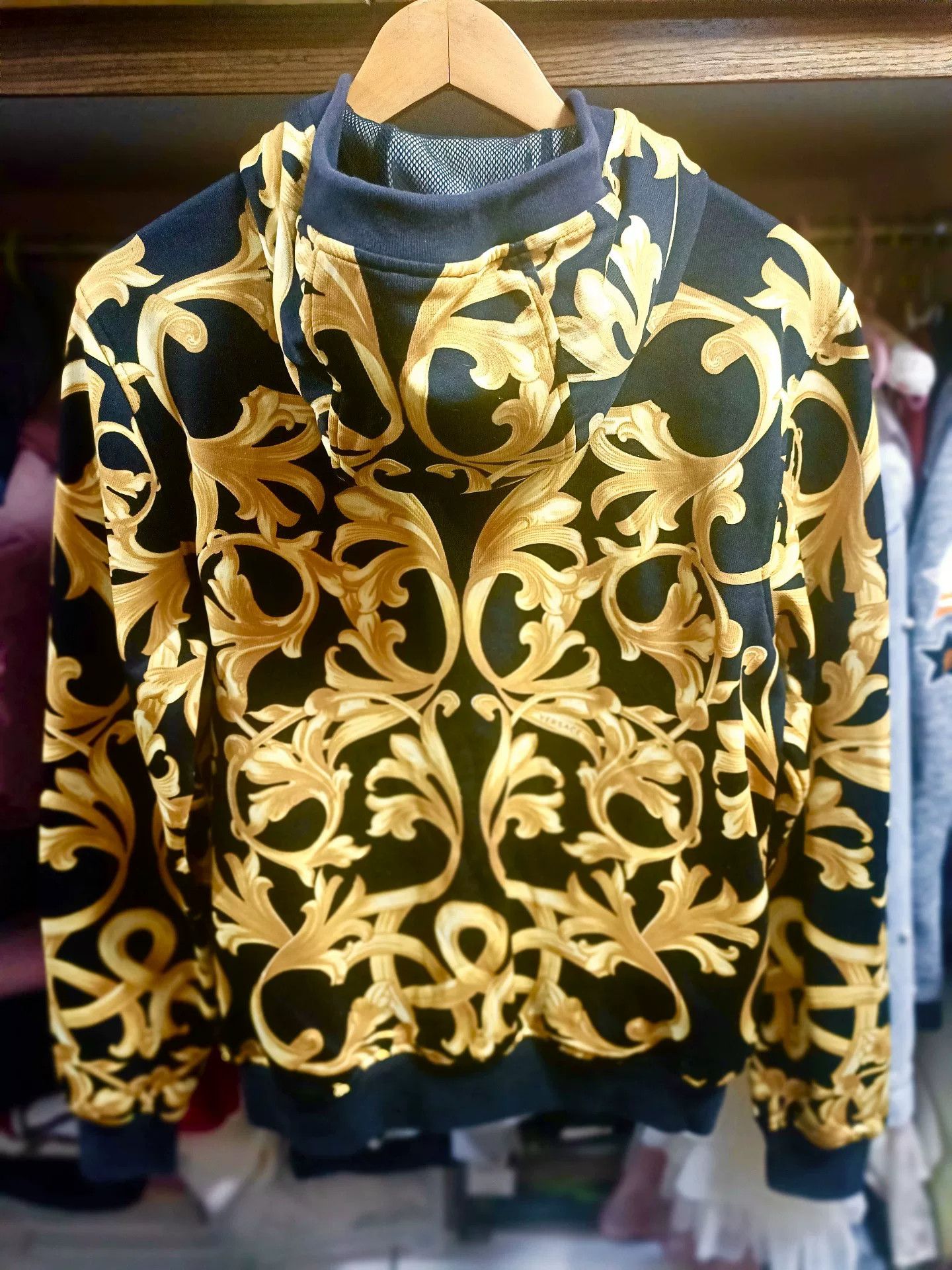 Versace Versace Baroque Black Gold Jacket Size US S / EU 44-46 / 1 - 2 Thumbnail