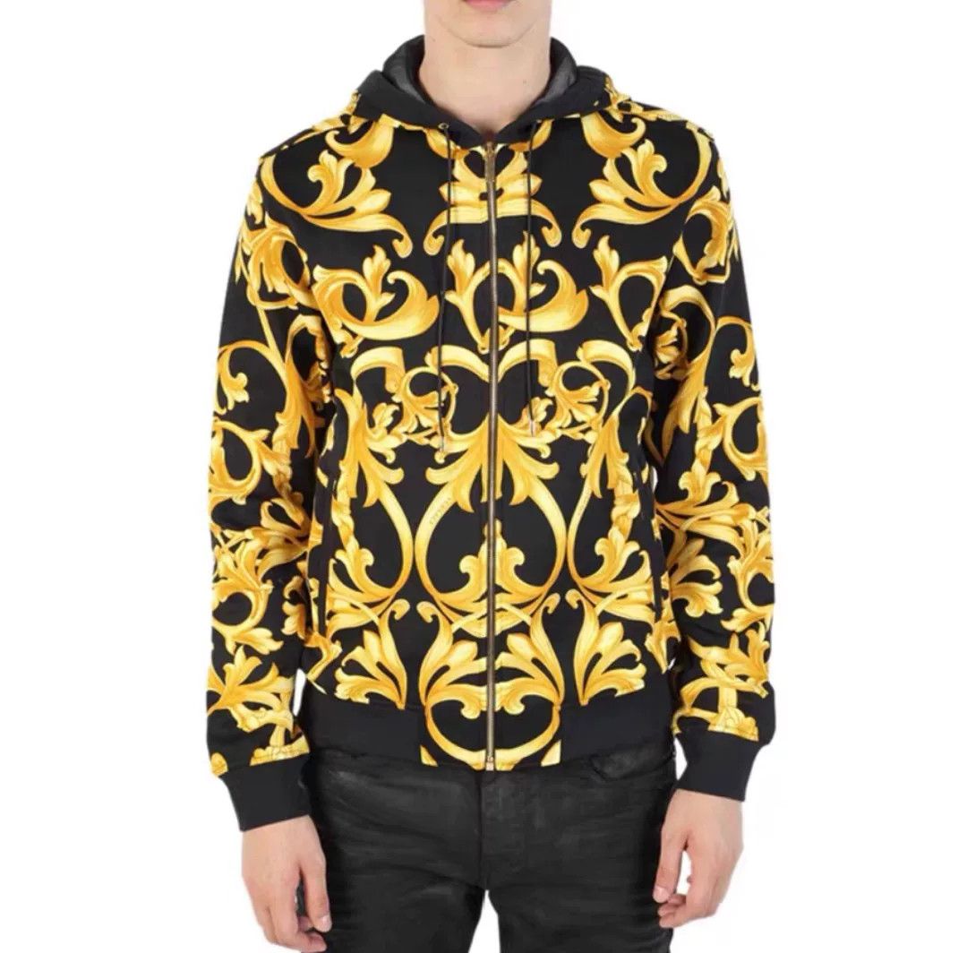 Versace Versace Baroque Black Gold Jacket Size US S / EU 44-46 / 1 - 7 Thumbnail