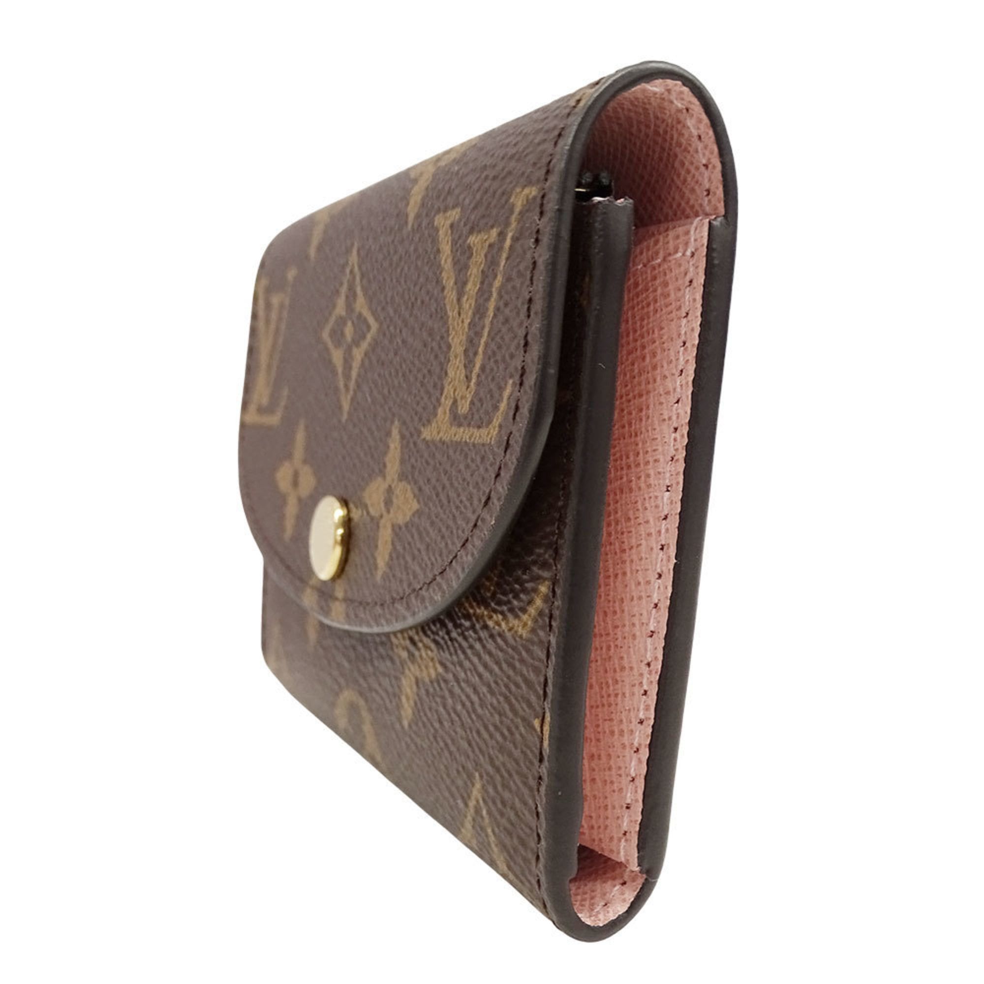 Louis Vuitton Louis Vuitton Women's Monogram Canvas Wallet, Porte Monnaie Rosalie, Rose Ballerine, Brown, M62361. Size ONE SIZE - 4 Thumbnail