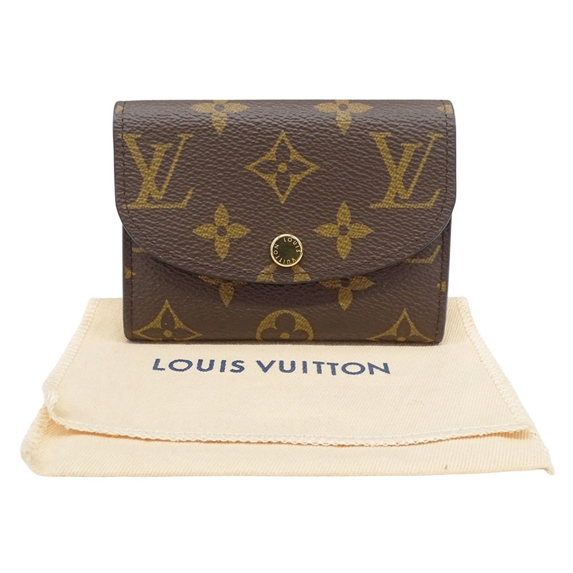 Louis Vuitton Louis Vuitton Women's Monogram Canvas Wallet, Porte Monnaie Rosalie, Rose Ballerine, Brown, M62361. Size ONE SIZE - 5 Thumbnail