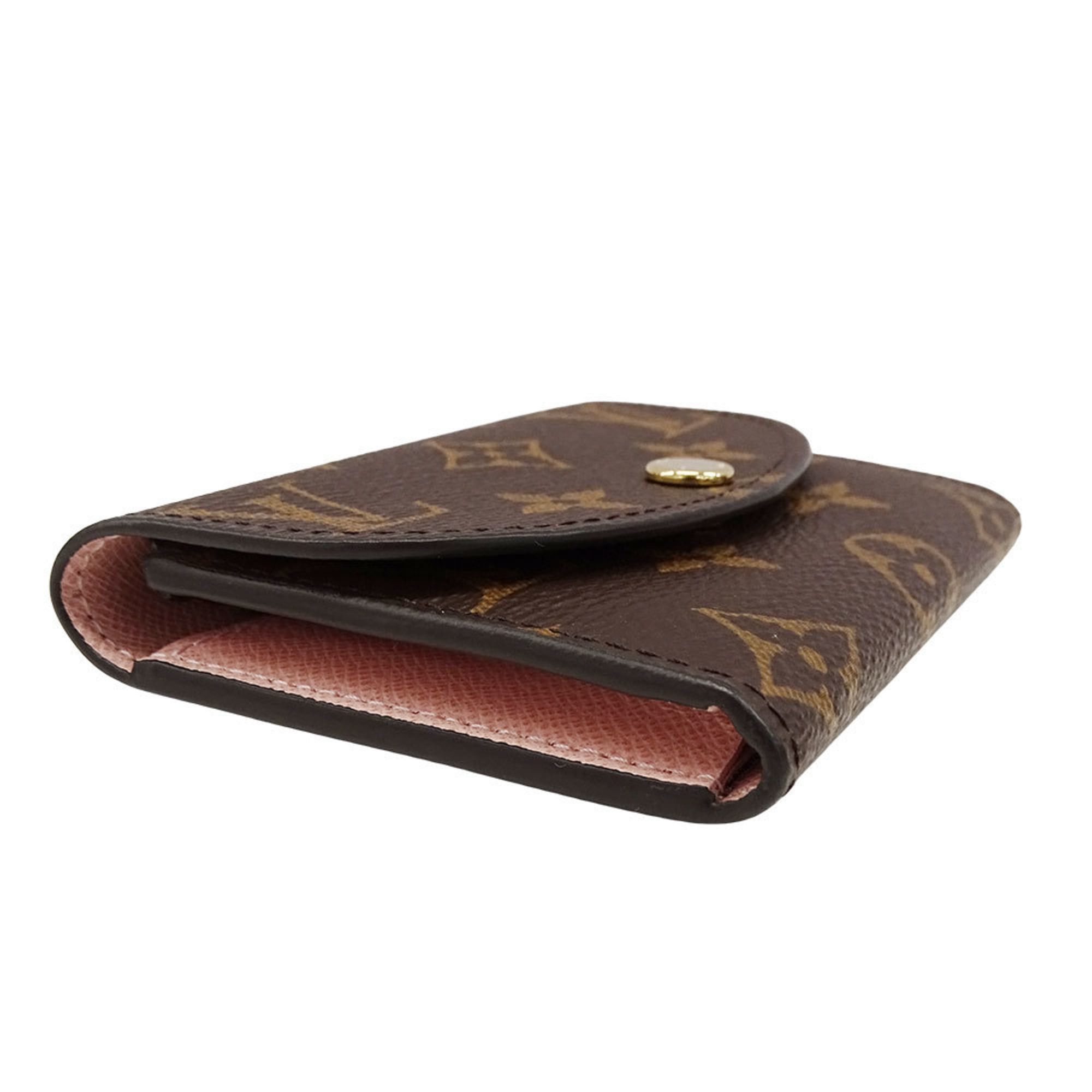 Louis Vuitton Louis Vuitton Women's Monogram Canvas Wallet, Porte Monnaie Rosalie, Rose Ballerine, Brown, M62361. Size ONE SIZE - 3 Thumbnail