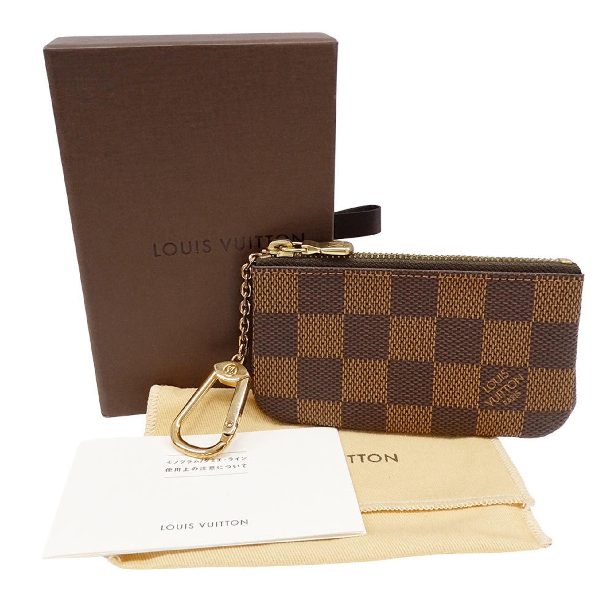 Louis Vuitton Louis Vuitton wallet for men and women, brand wallet/coin case, Damier canvas Pochette Cles, brown, N62658, card key coin purse, accessory case Size ONE SIZE - 5 Thumbnail