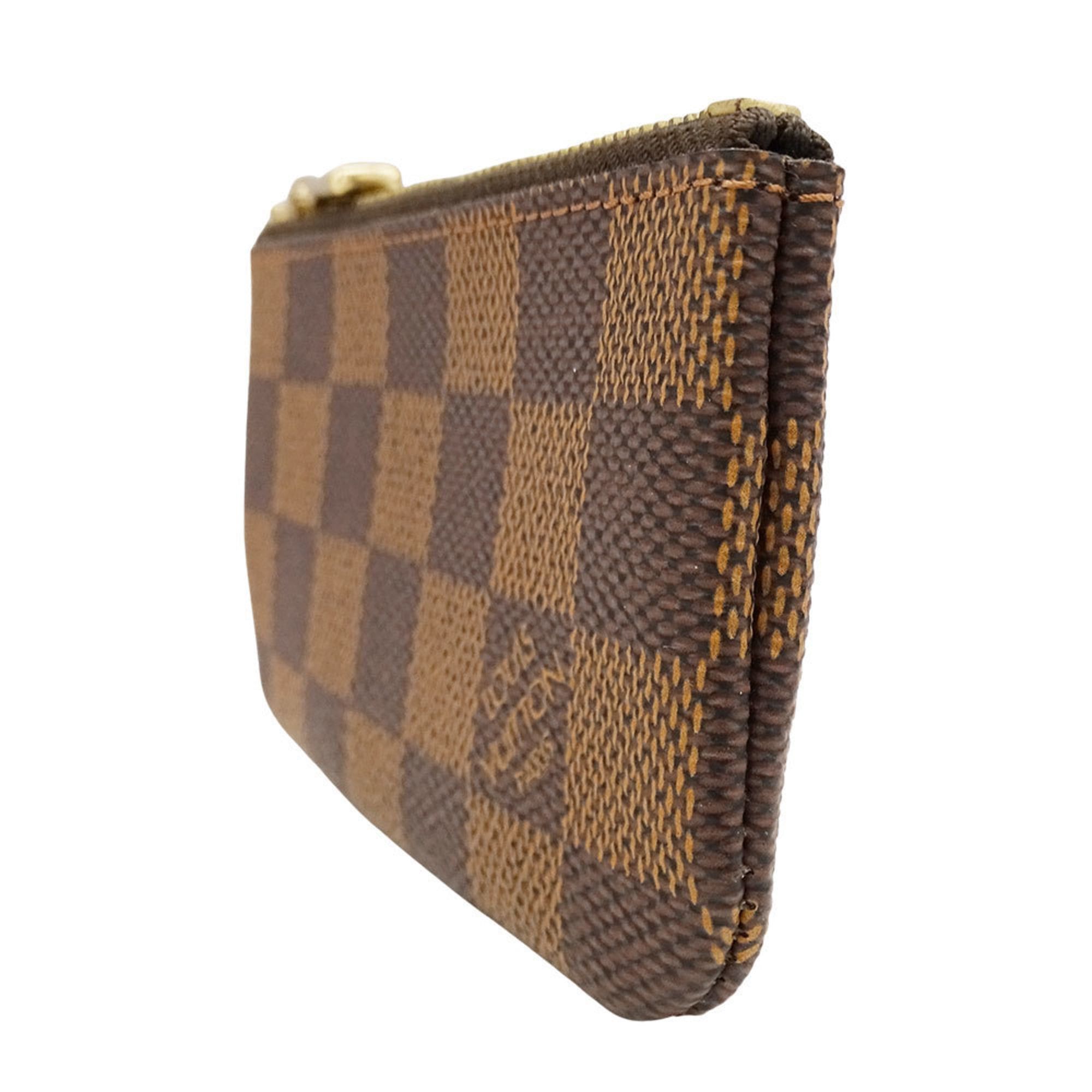 Louis Vuitton Louis Vuitton wallet for men and women, brand wallet/coin case, Damier canvas Pochette Cles, brown, N62658, card key coin purse, accessory case Size ONE SIZE - 4 Thumbnail