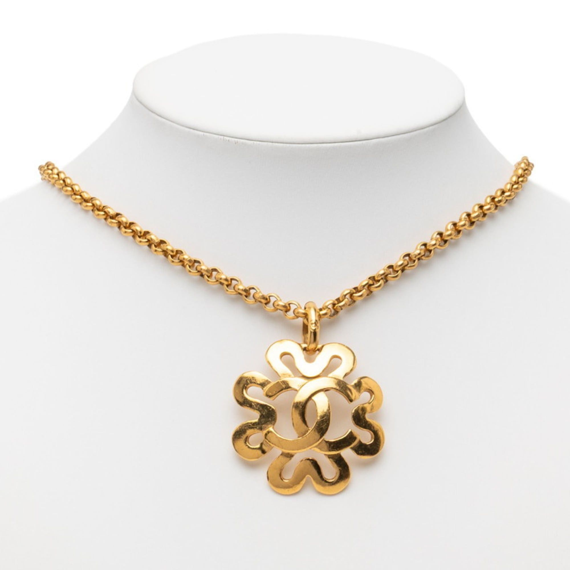 Chanel Vintage Chanel Coco Mark Chain Necklace, Gold Plated, Women's, CHANEL Size ONE SIZE - 5 Thumbnail