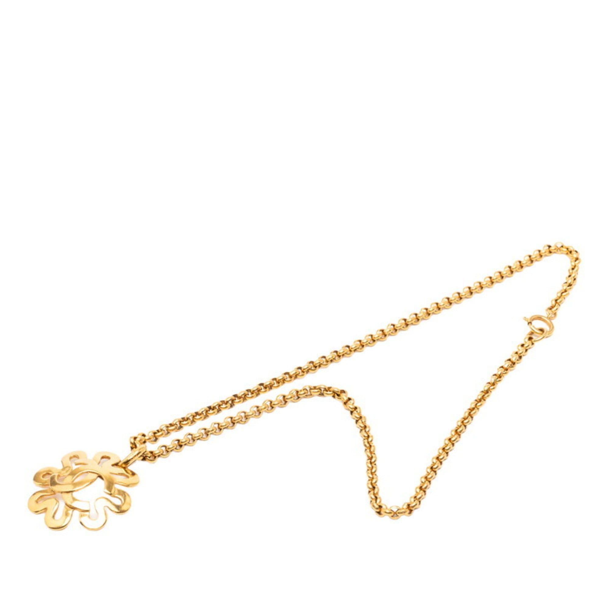 Chanel Vintage Chanel Coco Mark Chain Necklace, Gold Plated, Women's, CHANEL Size ONE SIZE - 4 Thumbnail