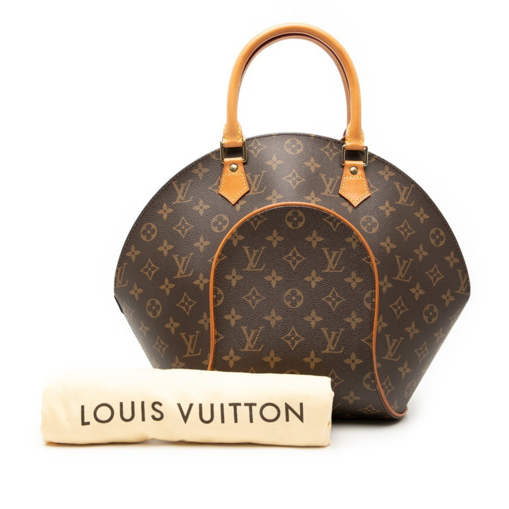 Louis Vuitton Louis Vuitton Monogram Ellipse MM Handbag M51126 Brown Leather Women's LOUIS VUITTON Size ONE SIZE - 7 Thumbnail