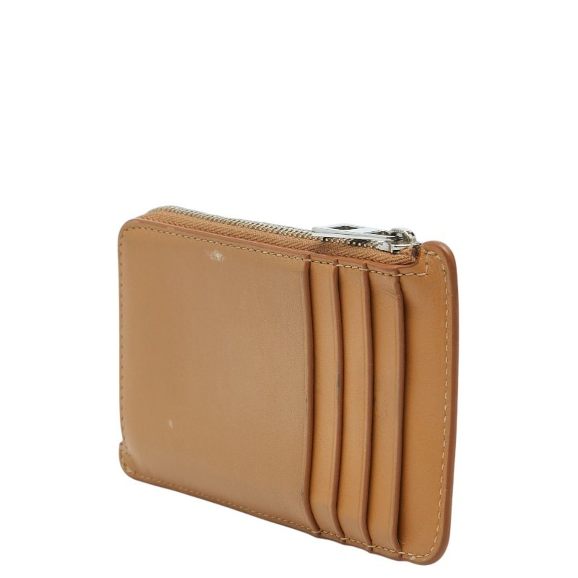 Loewe LOEWE Anagram Wallet/Coin Case/Business Card Case/Card Case in Camel Beige Leather for Women Size ONE SIZE - 2 Thumbnail