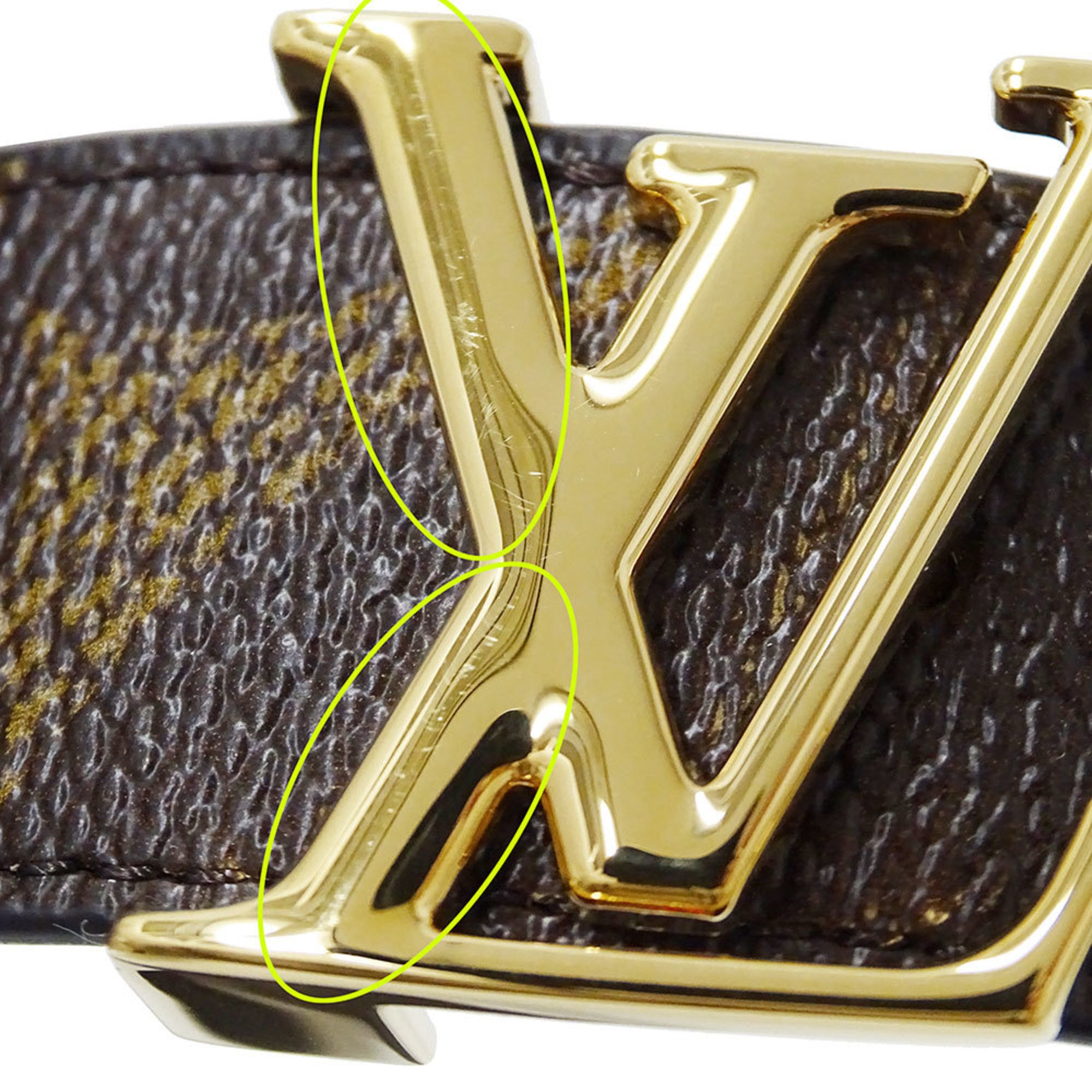 Louis Vuitton Louis Vuitton Women's Monogram Reverse Canvas Belt, LV Iconic, 30mm, Reversible, Brown, M0149W Size ONE SIZE - 6 Thumbnail