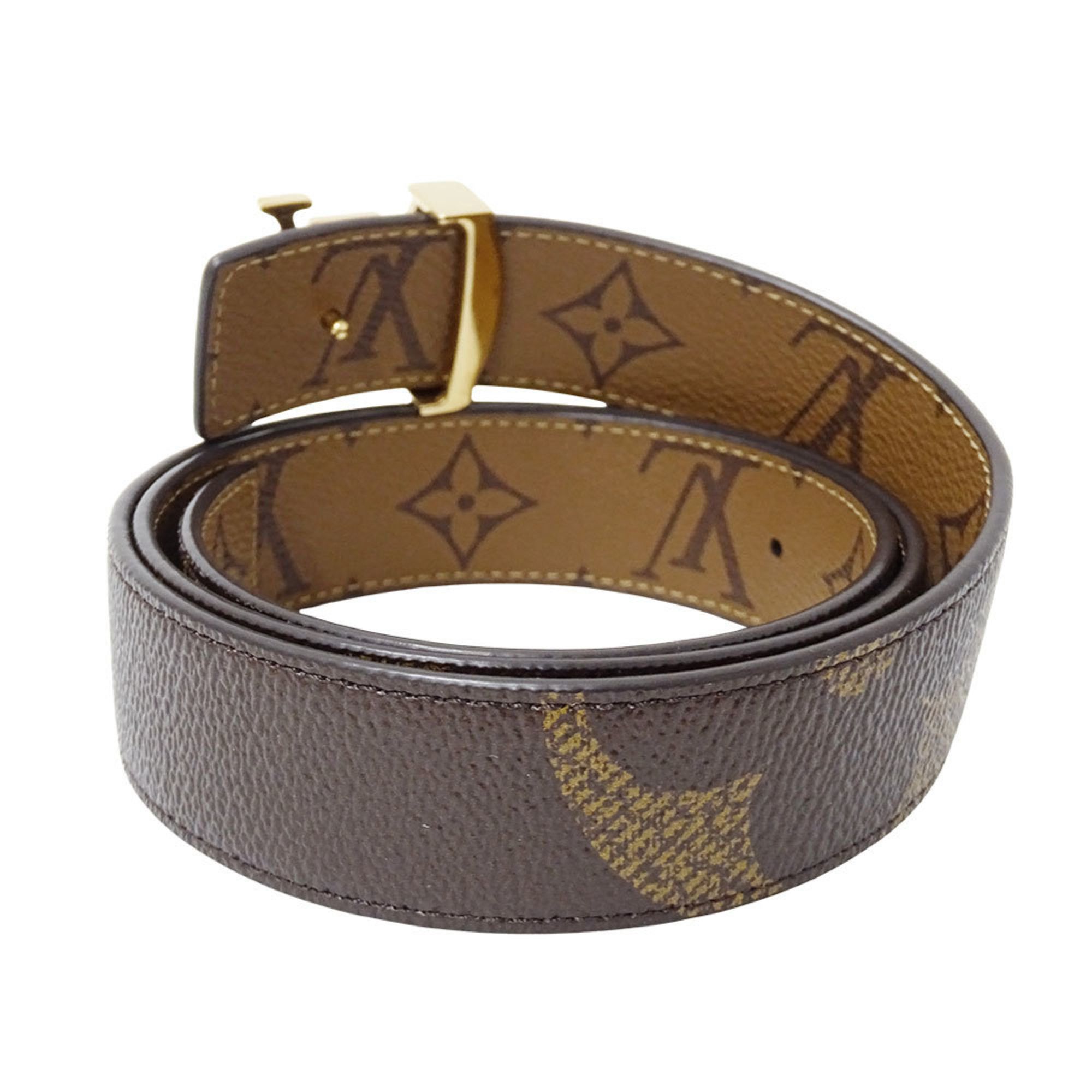 Louis Vuitton Louis Vuitton Women's Monogram Reverse Canvas Belt, LV Iconic, 30mm, Reversible, Brown, M0149W Size ONE SIZE - 2 Thumbnail