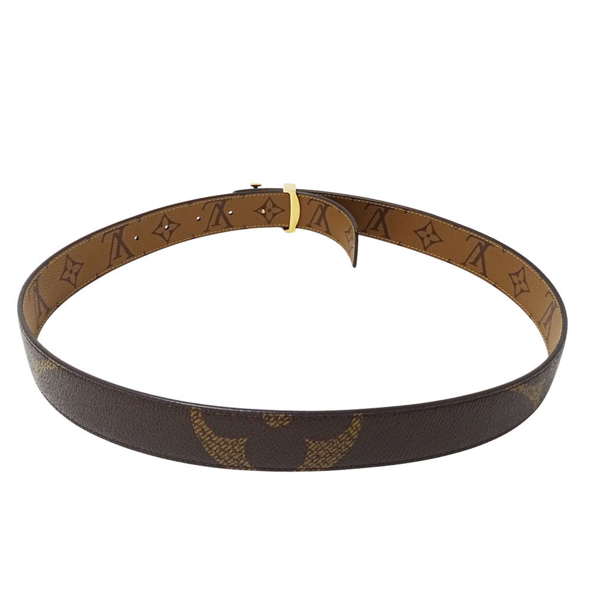 Louis Vuitton Louis Vuitton Women's Monogram Reverse Canvas Belt, LV Iconic, 30mm, Reversible, Brown, M0149W Size ONE SIZE - 4 Thumbnail