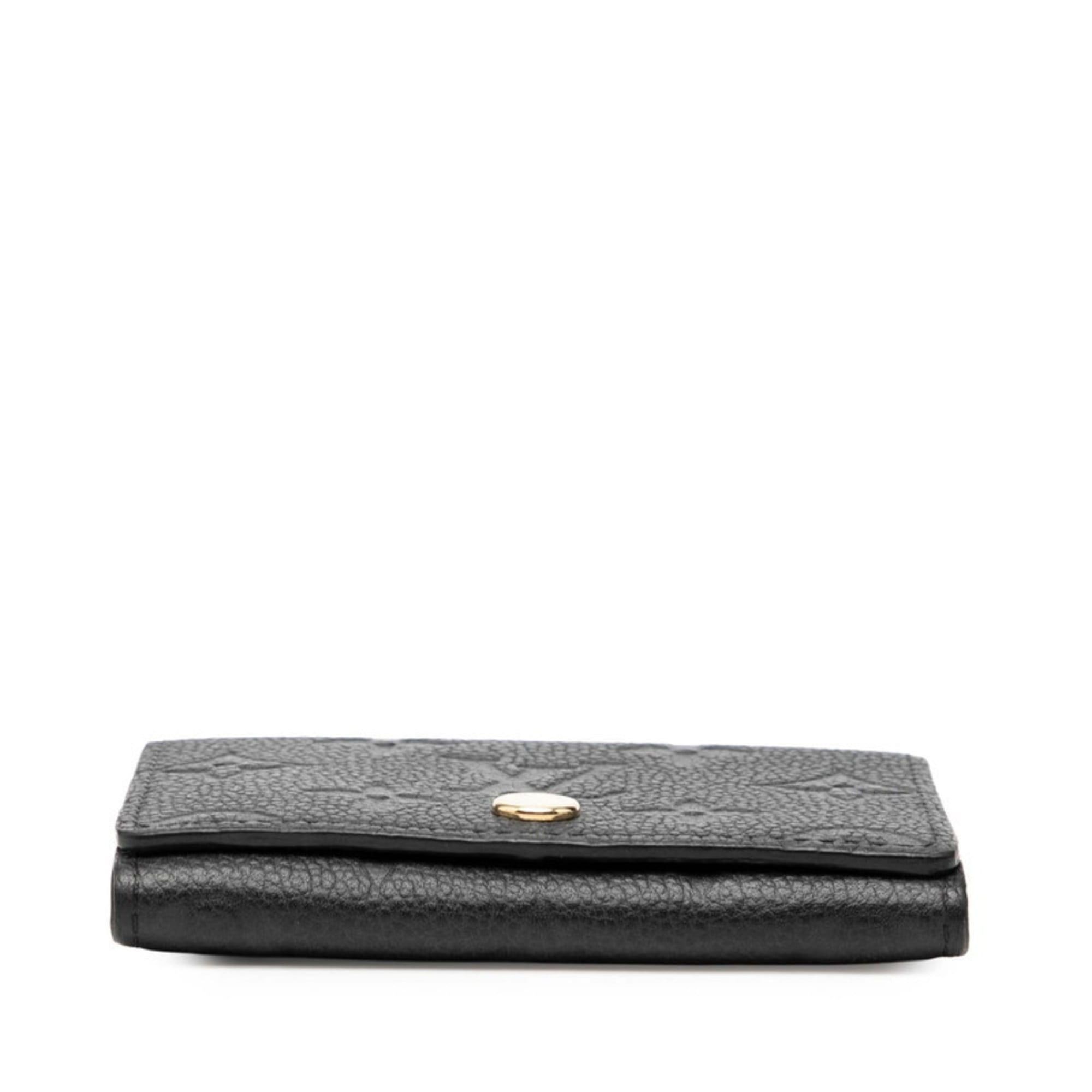 Louis Vuitton Louis Vuitton Monogram Empreinte Envelope Carte de Visite Business Card Case/Card Case/Pass Case M58456 Noir Black Leather Women's LOUIS VUITTON Size ONE SIZE - 3 Thumbnail