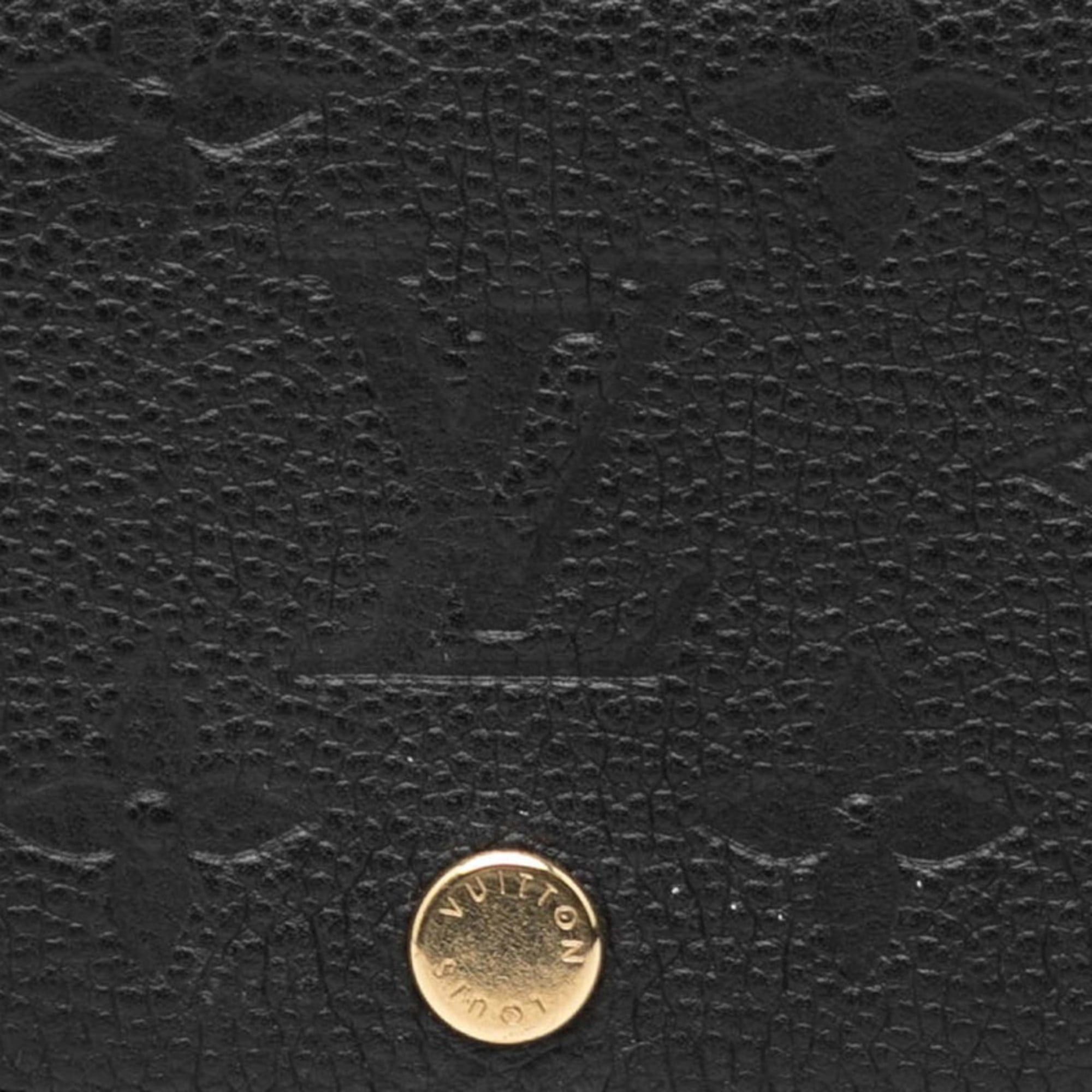 Louis Vuitton Louis Vuitton Monogram Empreinte Envelope Carte de Visite Business Card Case/Card Case/Pass Case M58456 Noir Black Leather Women's LOUIS VUITTON Size ONE SIZE - 4 Thumbnail