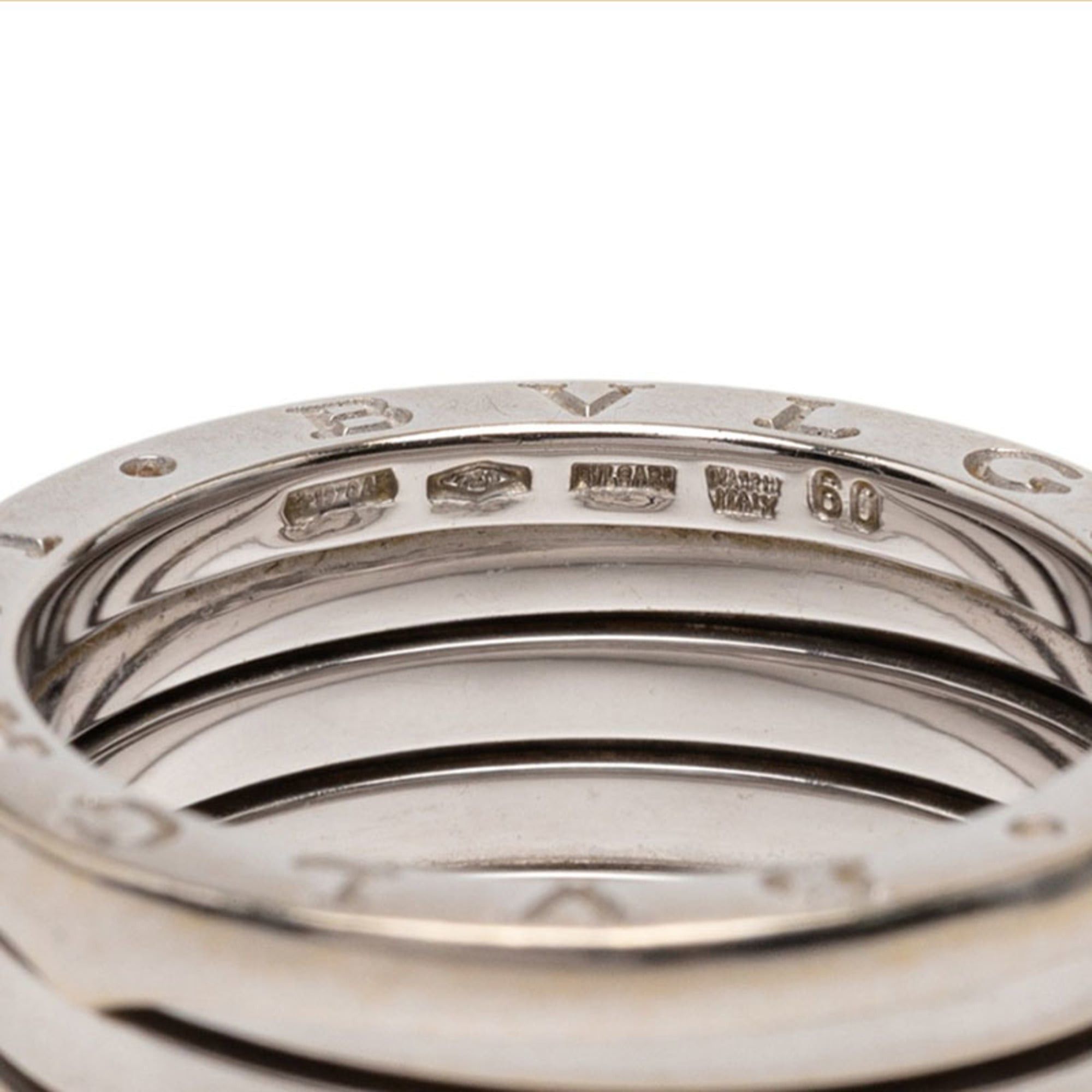Bvlgari BVLGARI B.zero1 4-Band Ring #60 18K White Gold Men's Size ONE SIZE - 5 Thumbnail