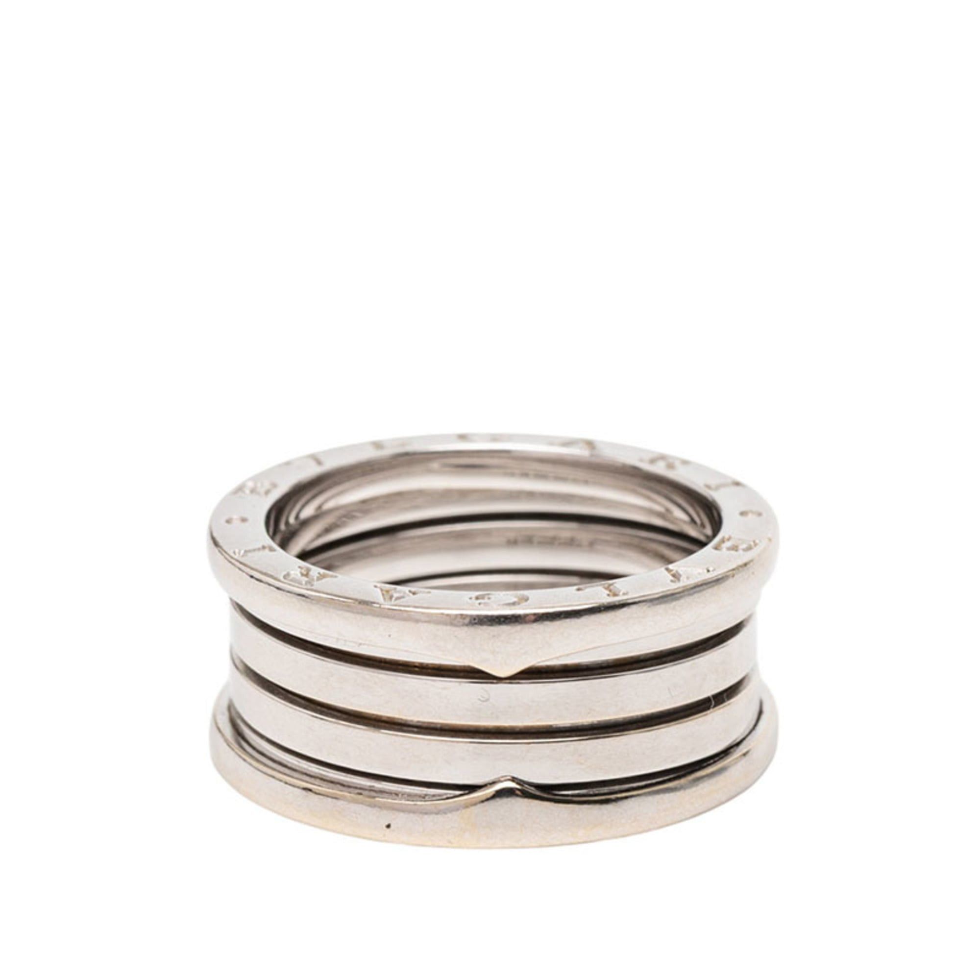 Bvlgari BVLGARI B.zero1 4-Band Ring #60 18K White Gold Men's Size ONE SIZE - 4 Thumbnail