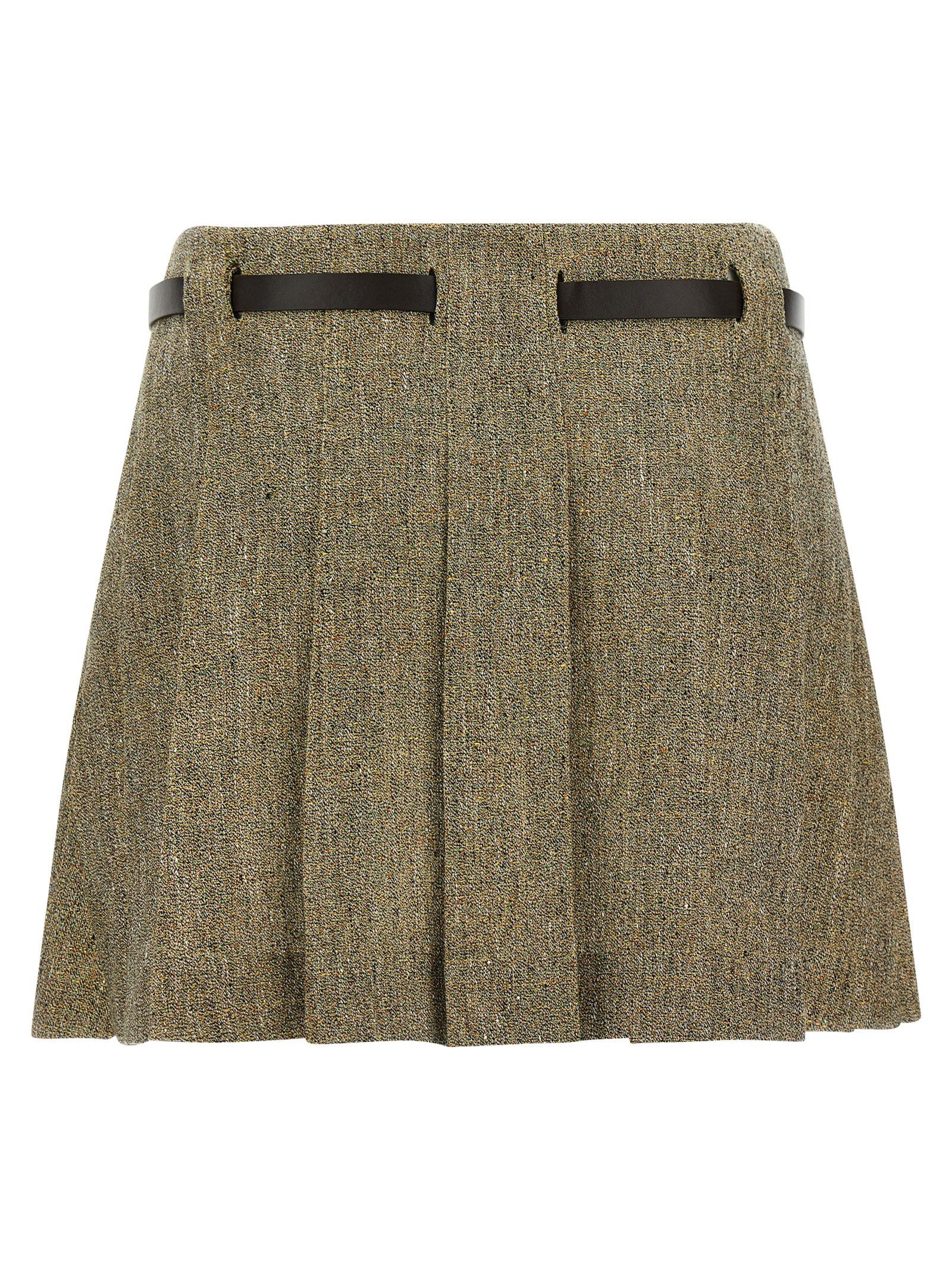 Salvatore Ferragamo 'Gancini' Belt Skirt Size 28" / US 6 / IT 42 - 2 Thumbnail