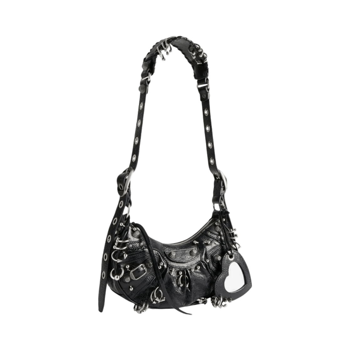 Balenciaga le cagole xs shoulder bag with piercing in black Size ONE SIZE - 4 Thumbnail