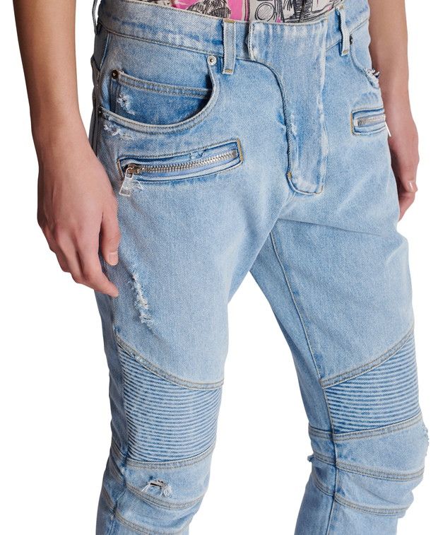 Balmain Straight leg jeans Size US 30 / EU 46 - 6 Thumbnail
