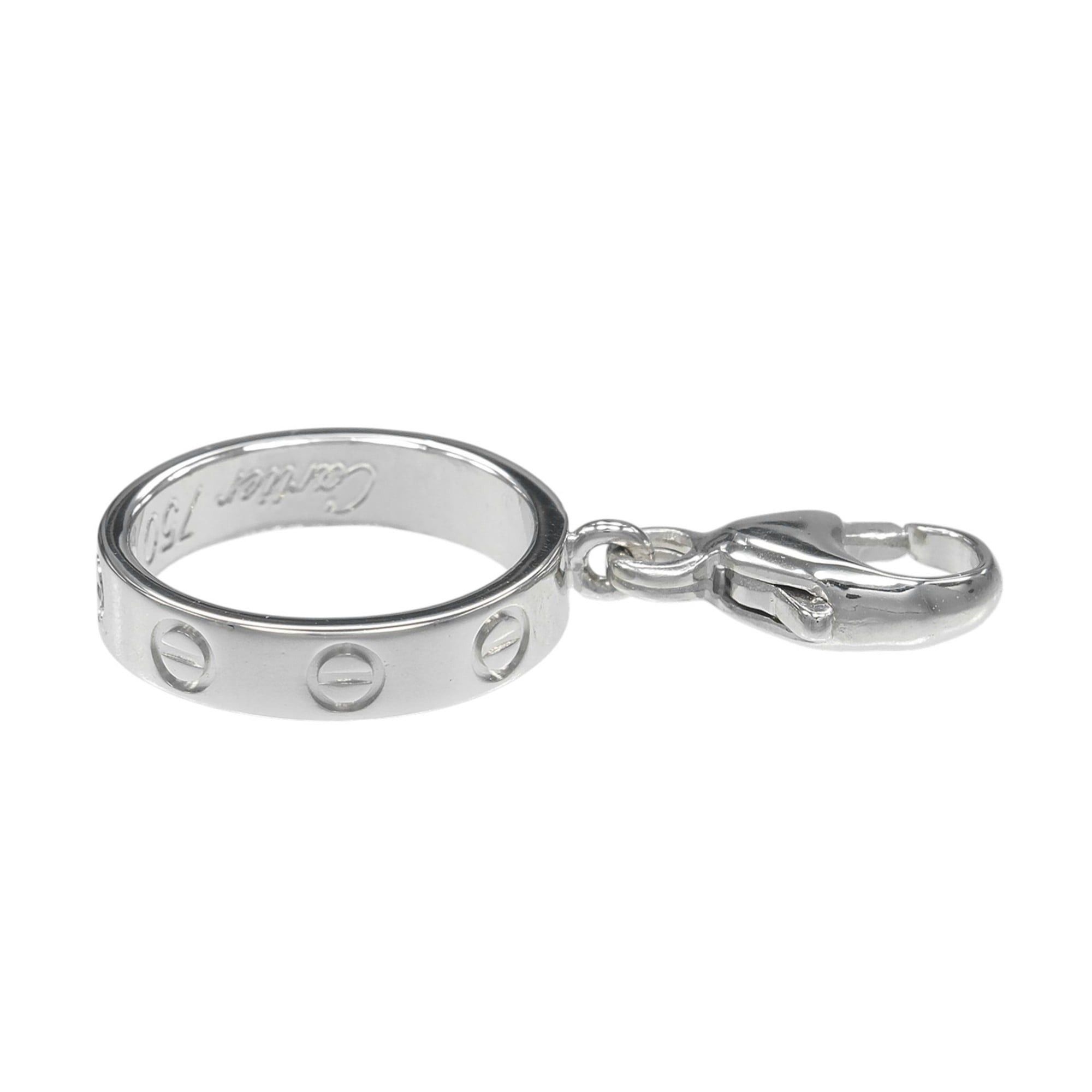Cartier Cartier Love Baby Charm Pendant Top, 18K White Gold, Approx. 1.38g Size ONE SIZE - 7 Thumbnail