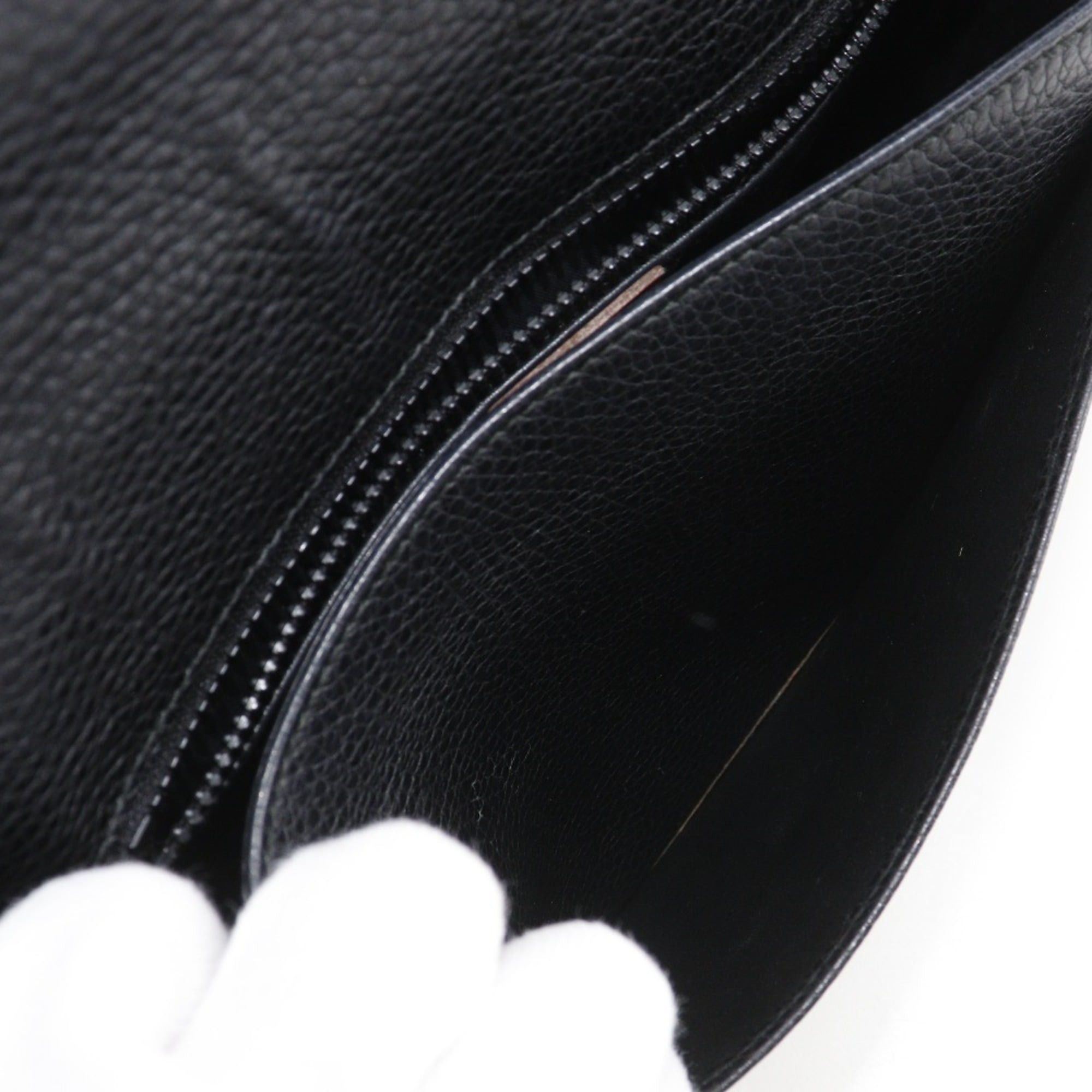 Celine Celine Old Vintage Shoulder Bag in Black Calfskin with A5 Belt Clasp, Unisex Size ONE SIZE - 6 Thumbnail