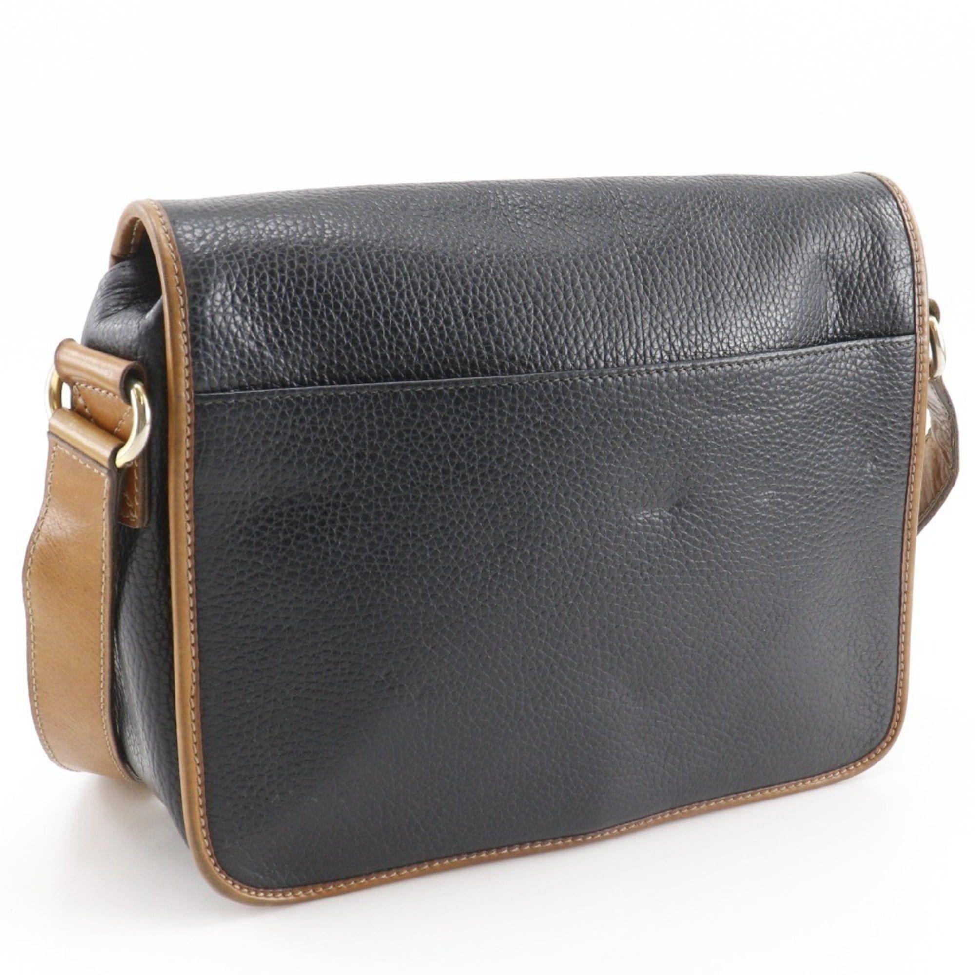 Celine Celine Old Vintage Shoulder Bag in Black Calfskin with A5 Belt Clasp, Unisex Size ONE SIZE - 3 Thumbnail