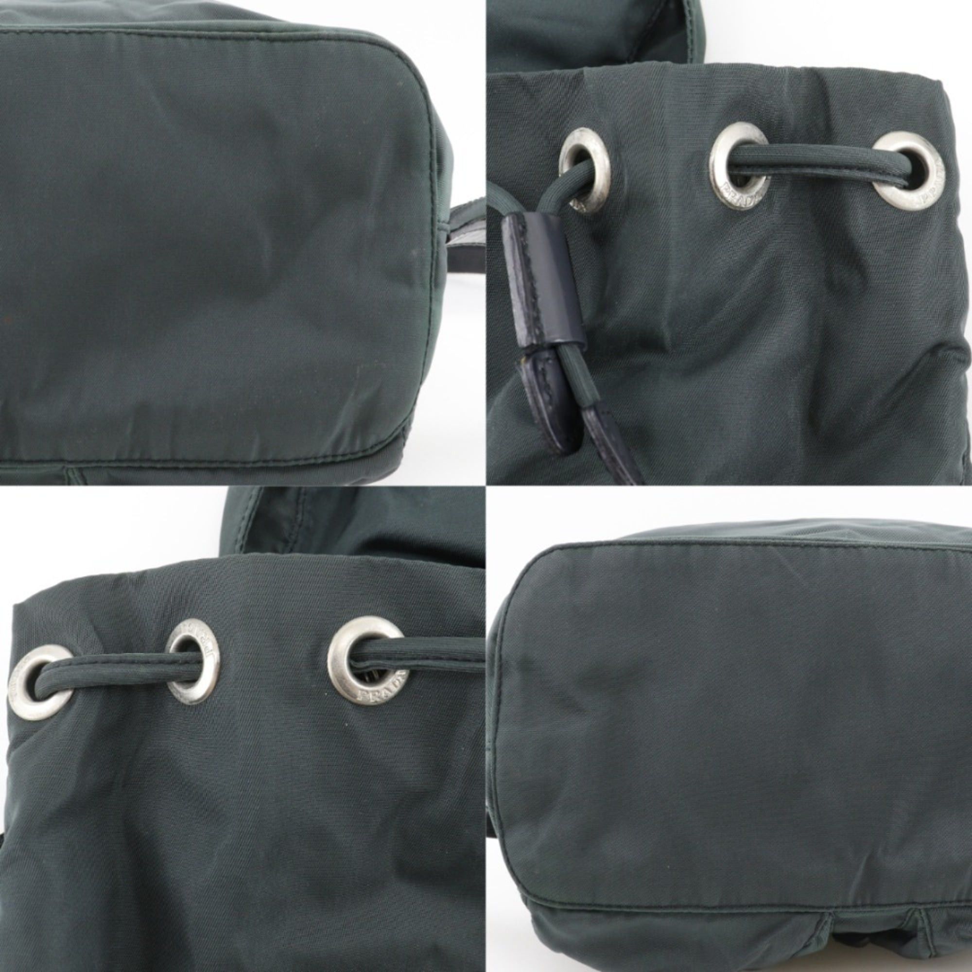Prada Prada Backpack/Daypack, Nylon, Green, 2-Way, Belt Clasp, Women's Size ONE SIZE - 19 Thumbnail