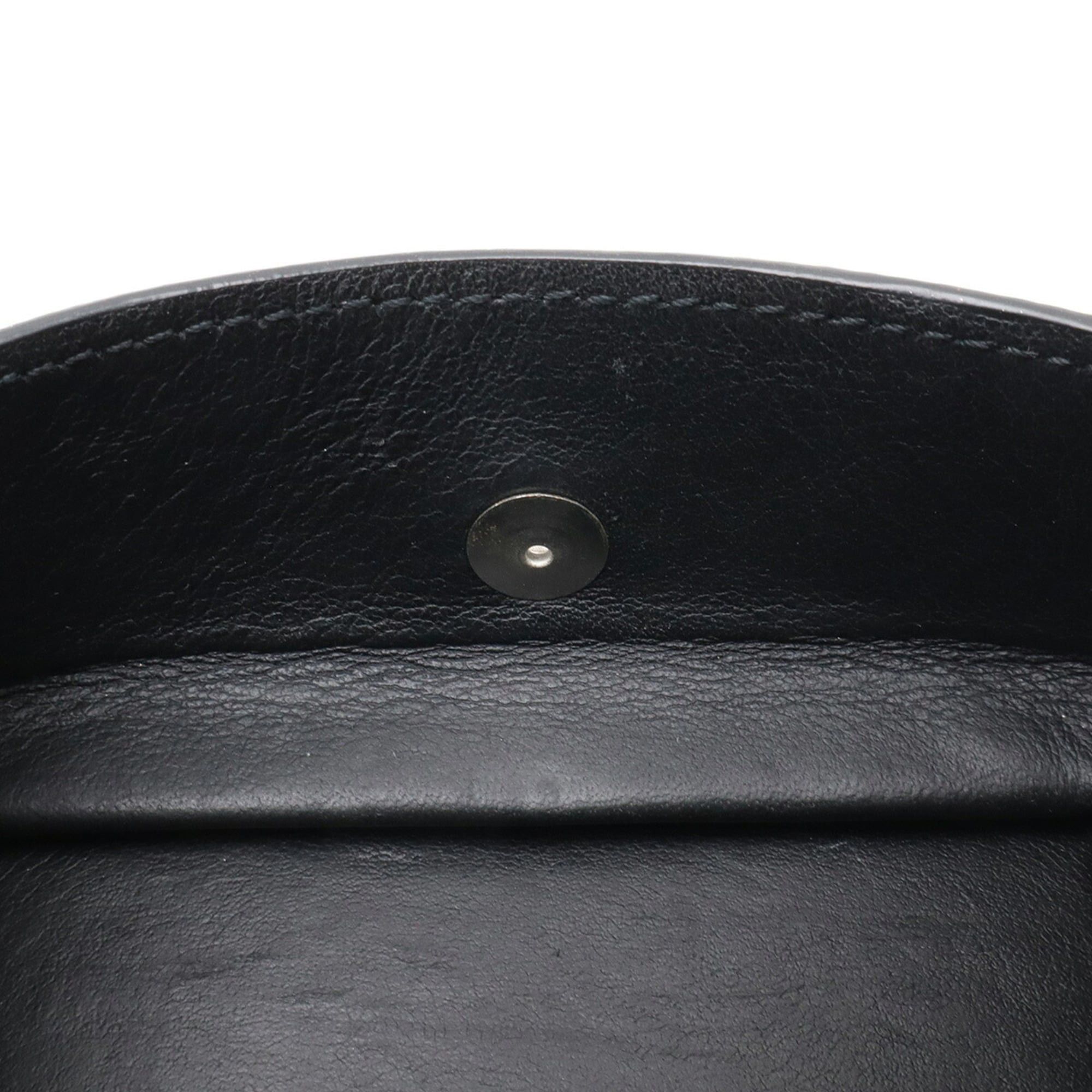 Louis Vuitton LOUIS VUITTON Taiga Coin Purse Wallet, Square Leather, Ardoise Black, M30598 Size ONE SIZE - 6 Thumbnail