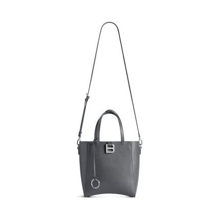 Balenciaga hourglass soft tote bag small in grey Size ONE SIZE - 4 Thumbnail