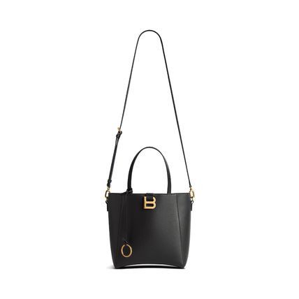 Balenciaga hourglass soft tote bag small in black Size ONE SIZE - 5 Thumbnail