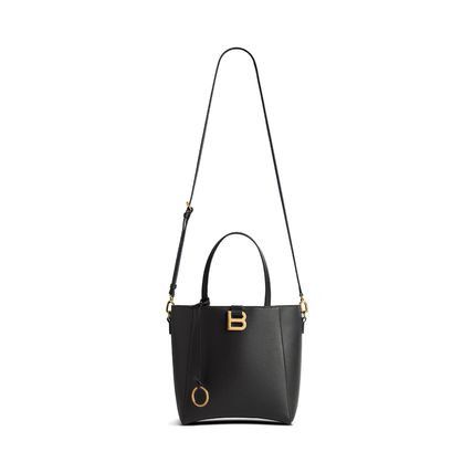 Balenciaga hourglass soft tote bag medium in black Size ONE SIZE - 3 Thumbnail