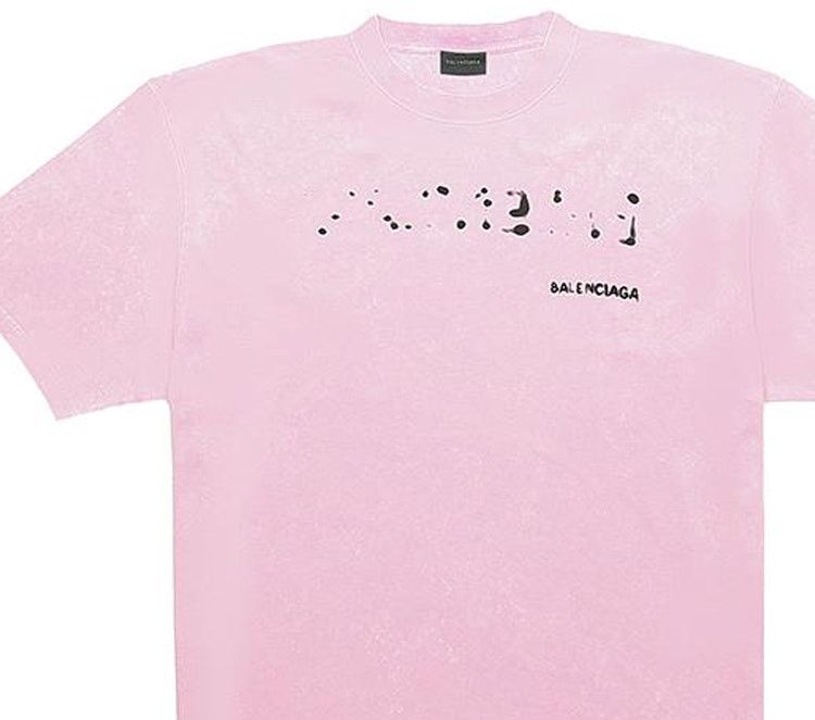 Balenciaga hand-drawn balenciaga t-shirt large fit pink Size US L / EU 52-54 / 3 - 3 Thumbnail