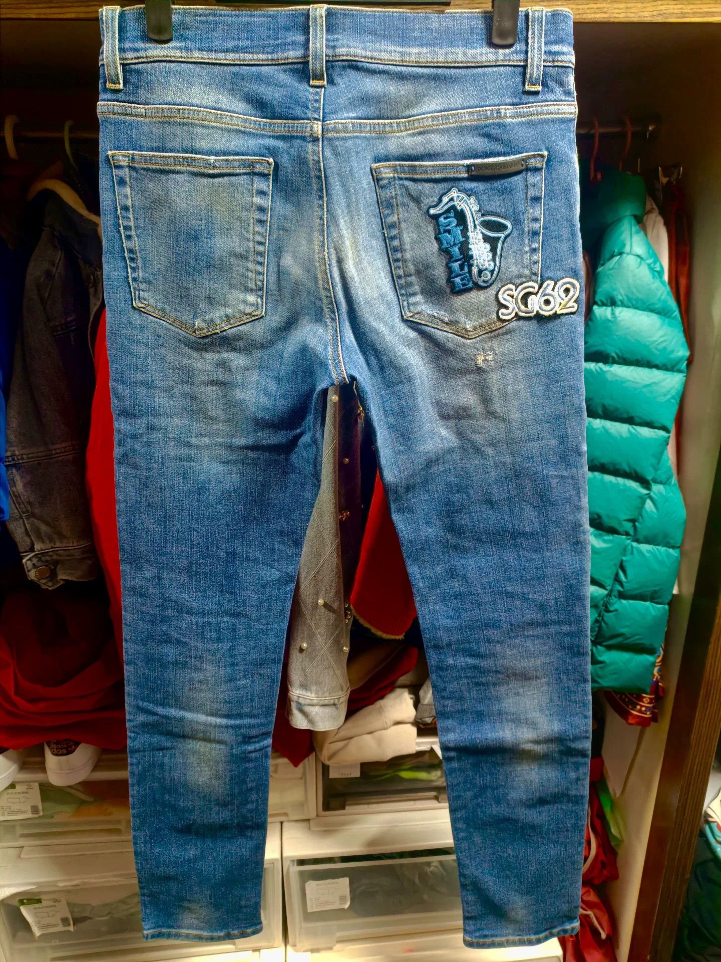 Dolce & Gabbana Dolce & Gabbana DG Runway Embroidered Jeans Size US 30 / EU 46 - 2 Thumbnail