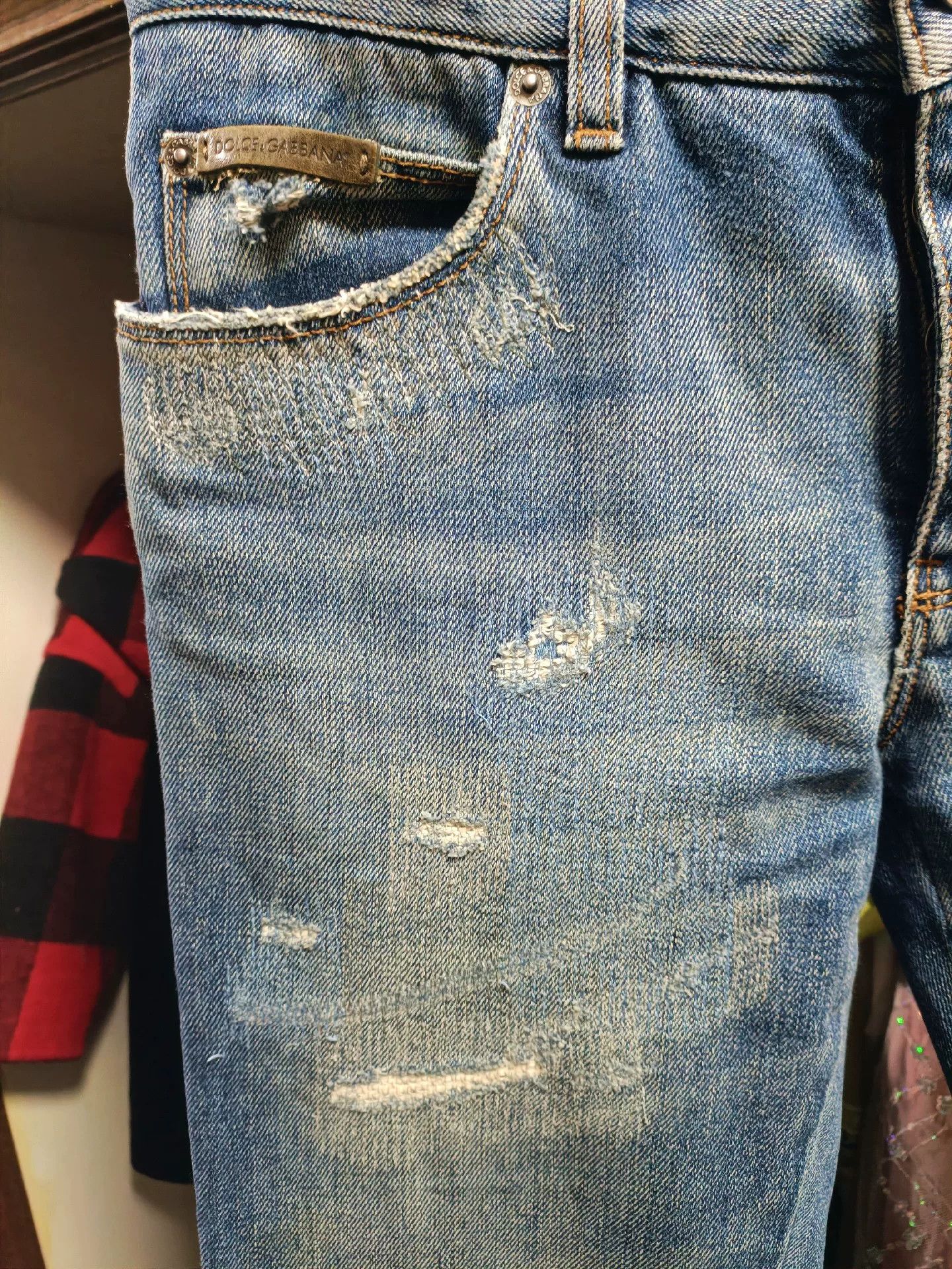 Dolce & Gabbana Dolce & Gabbana Angel Embroidery Jeans Size US 28 / EU 44 - 4 Thumbnail