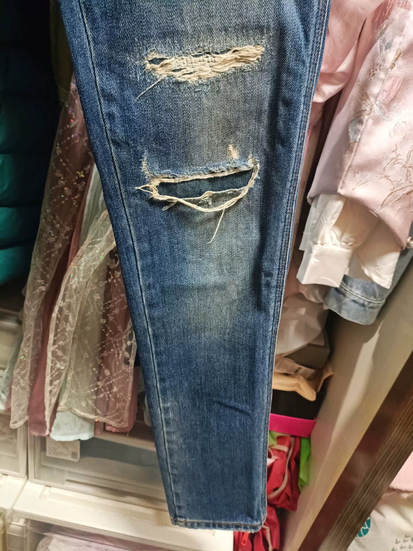 Dolce & Gabbana Dolce & Gabbana Angel Embroidery Jeans Size US 28 / EU 44 - 6 Thumbnail