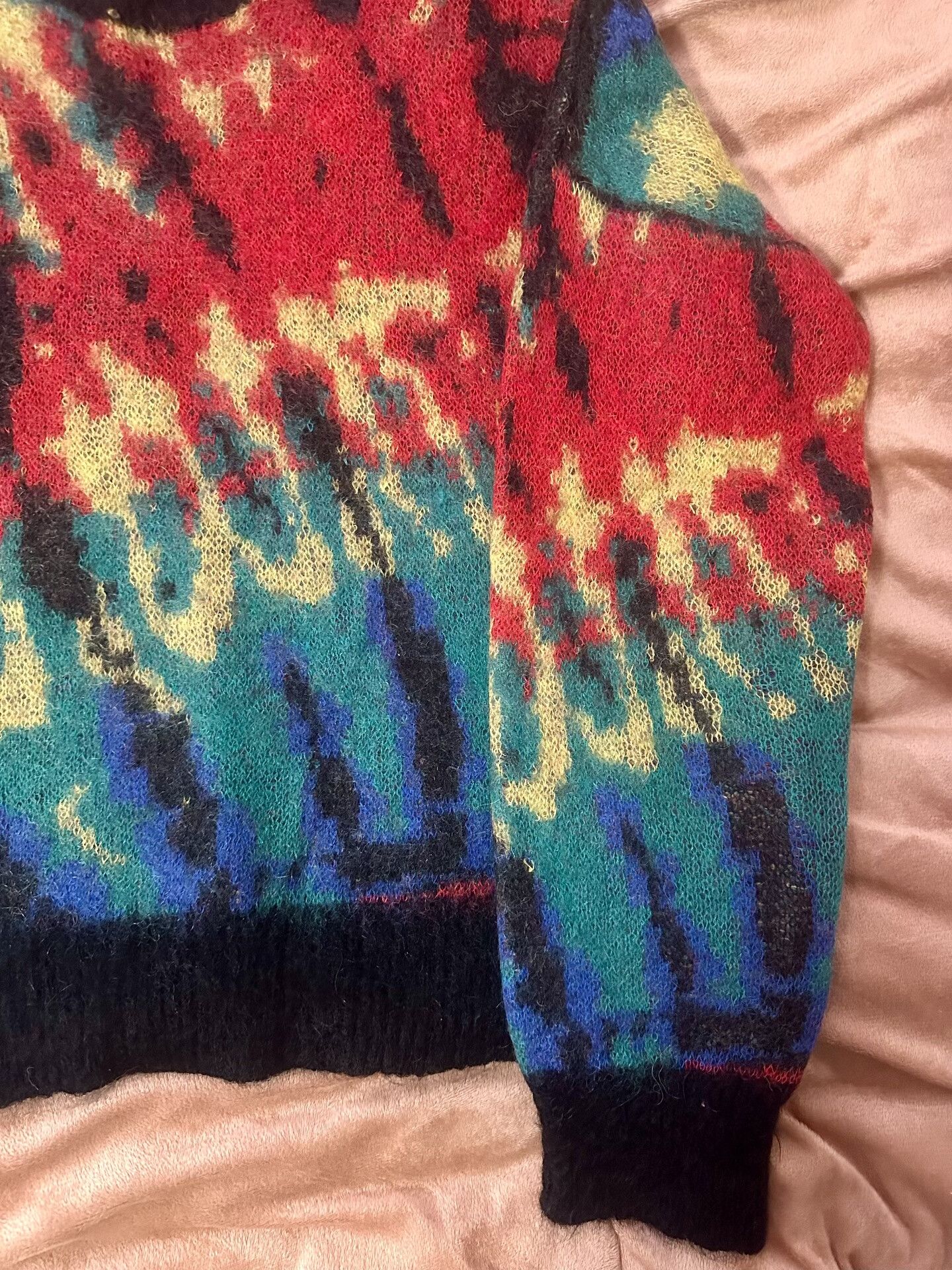 Dsquared2 Dsquared2 Mohair Abstract Print Sweater Size US M / EU 48-50 / 2 - 5 Thumbnail