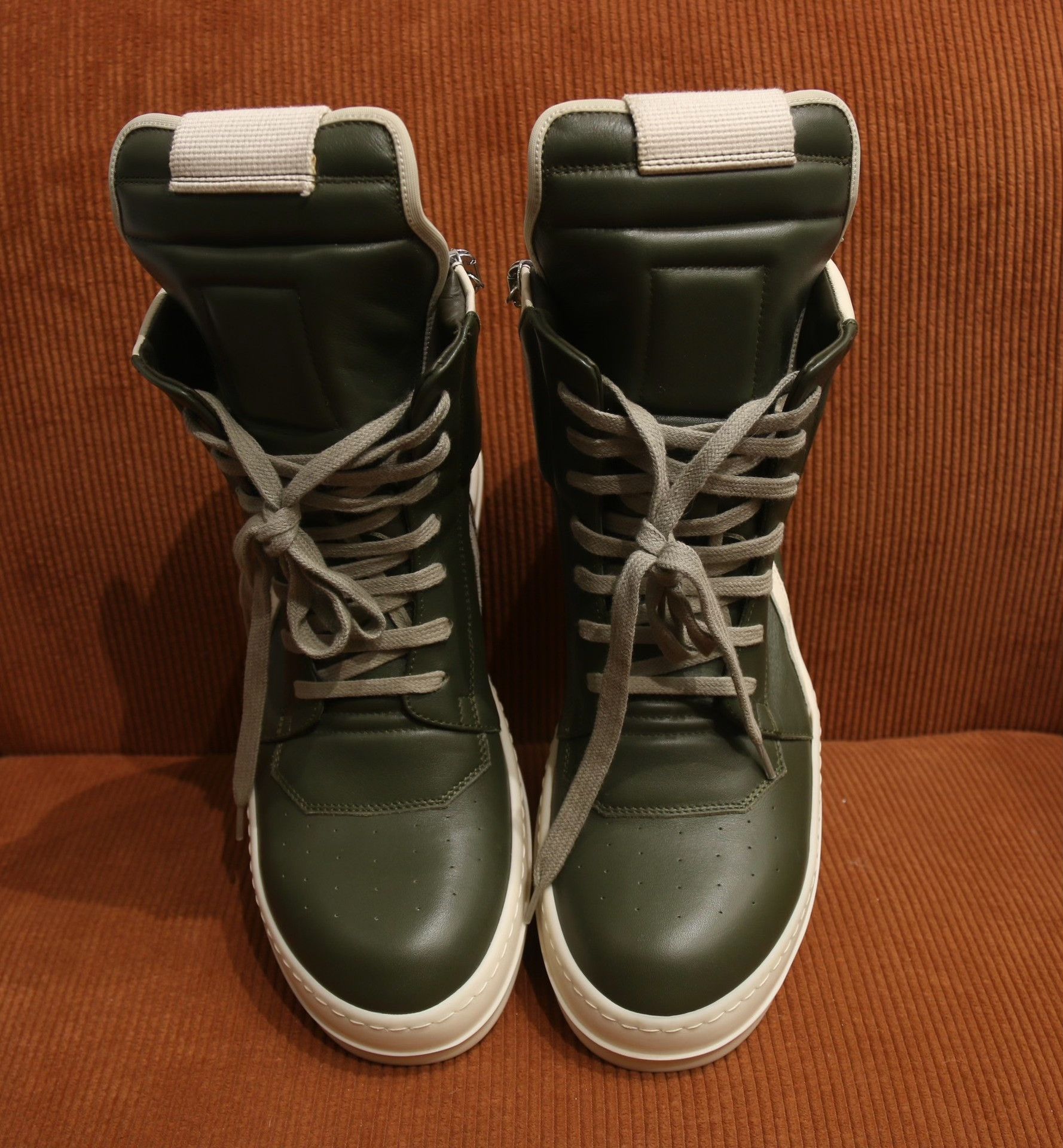 Rick Owens Rick Owens Main Line Cow Leather Green Size US 8 / EU 41 - 4 Thumbnail