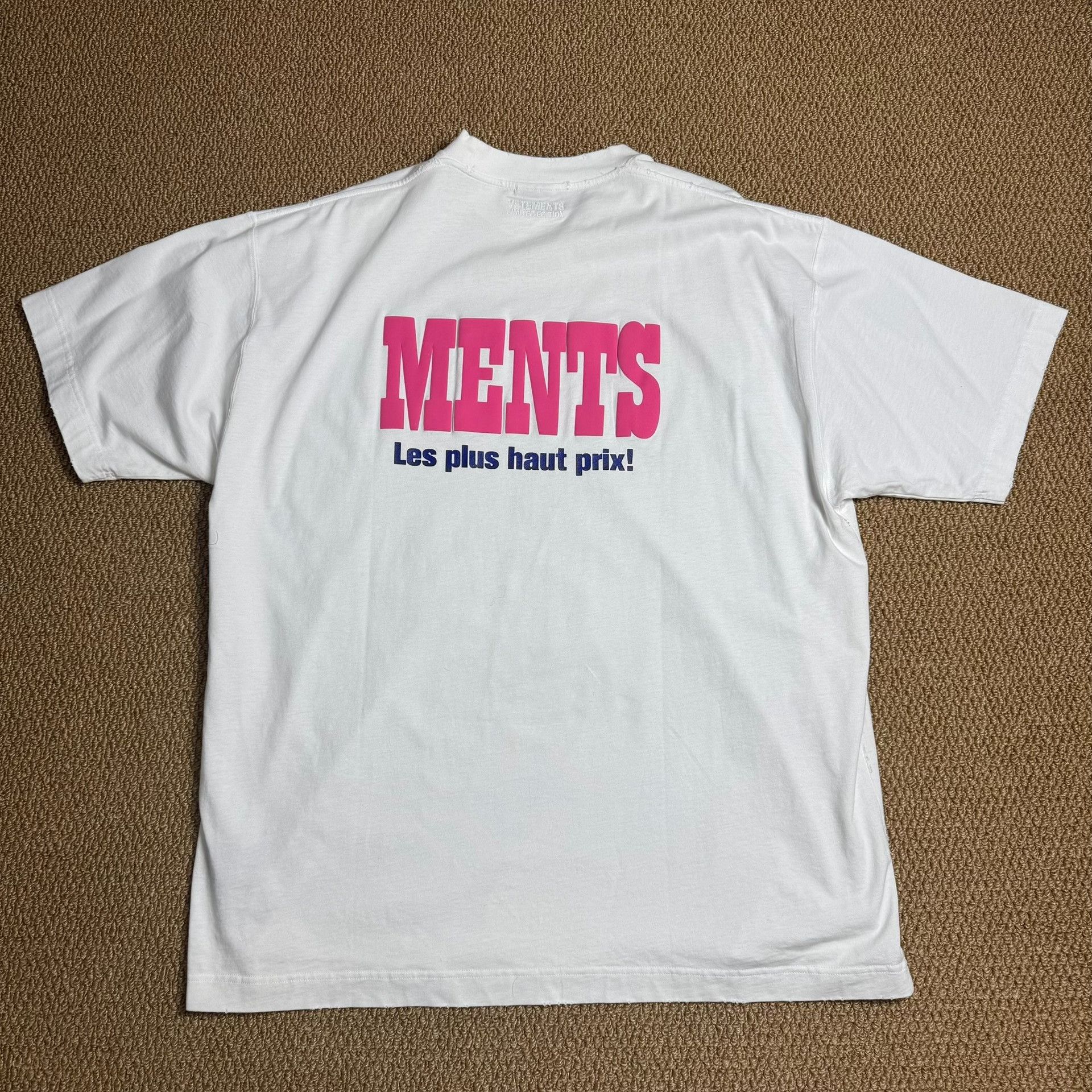 Vetements VETEMENTS 2023SS White Short-Sleeve XS Size US XS / EU 42 / 0 - 2 Thumbnail