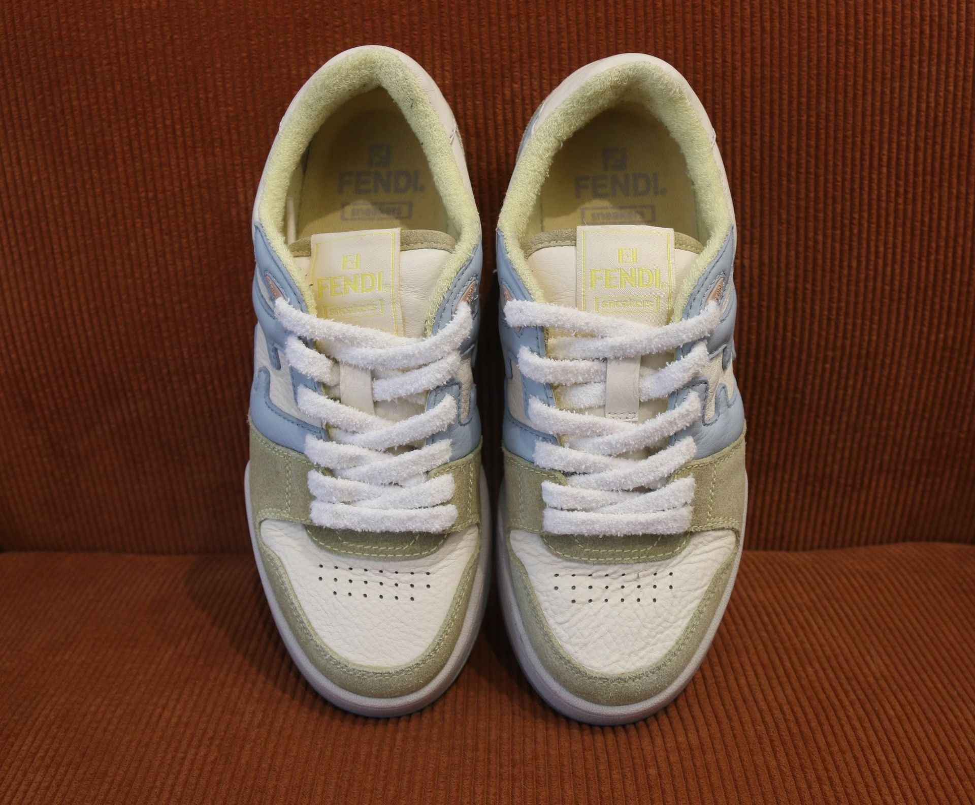 Fendi Fendi Match Suede Low-Top Sneakers Size US 6 / IT 36 - 4 Thumbnail