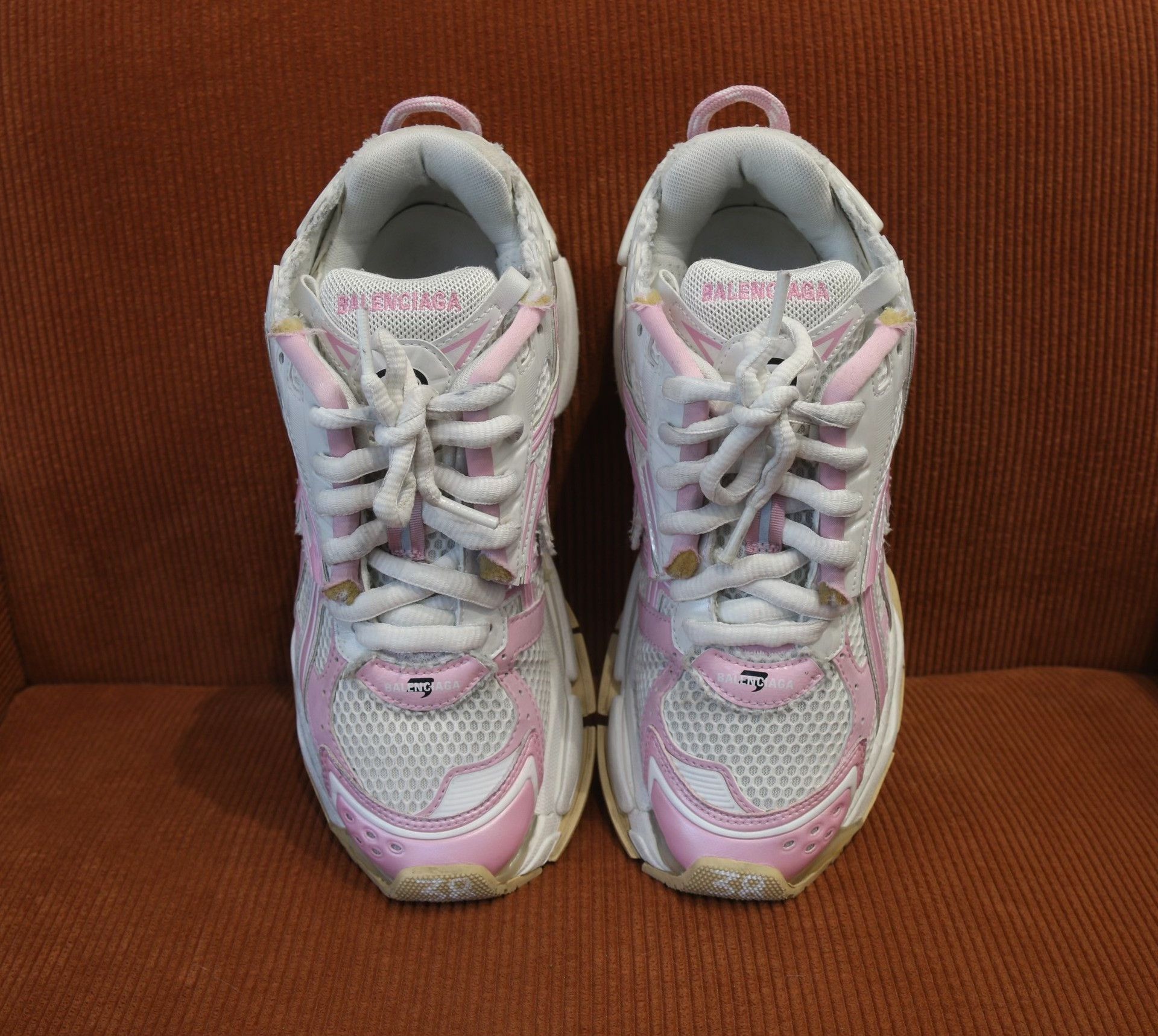 Balenciaga Balenciaga Runner Pink White Dad Shoes Size US 7 / IT 37 - 4 Thumbnail