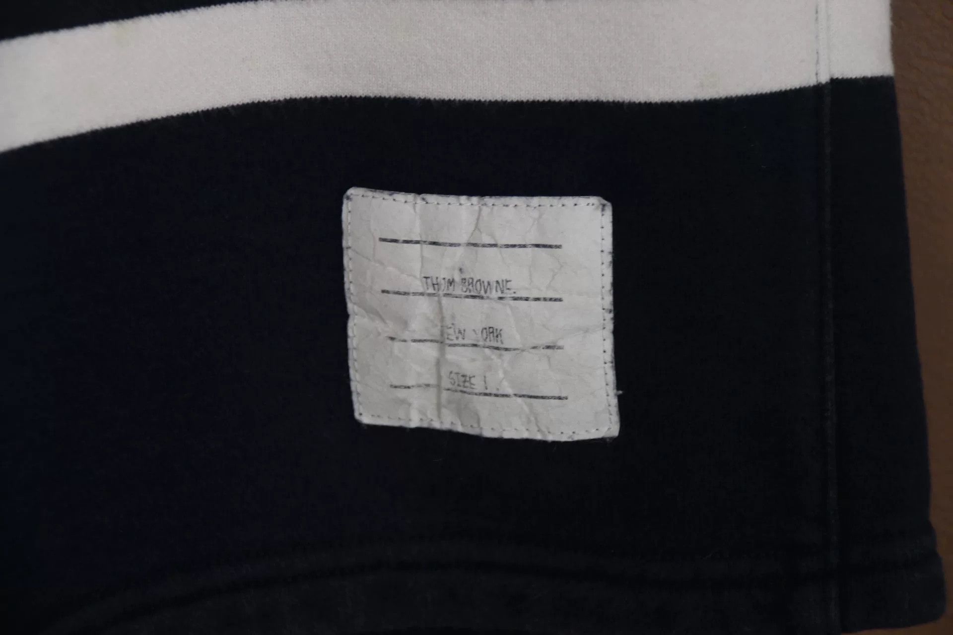 Thom Browne Thom Browne Navy Knit Four-Stripe Shorts Size US 26 / EU 42 - 3 Thumbnail