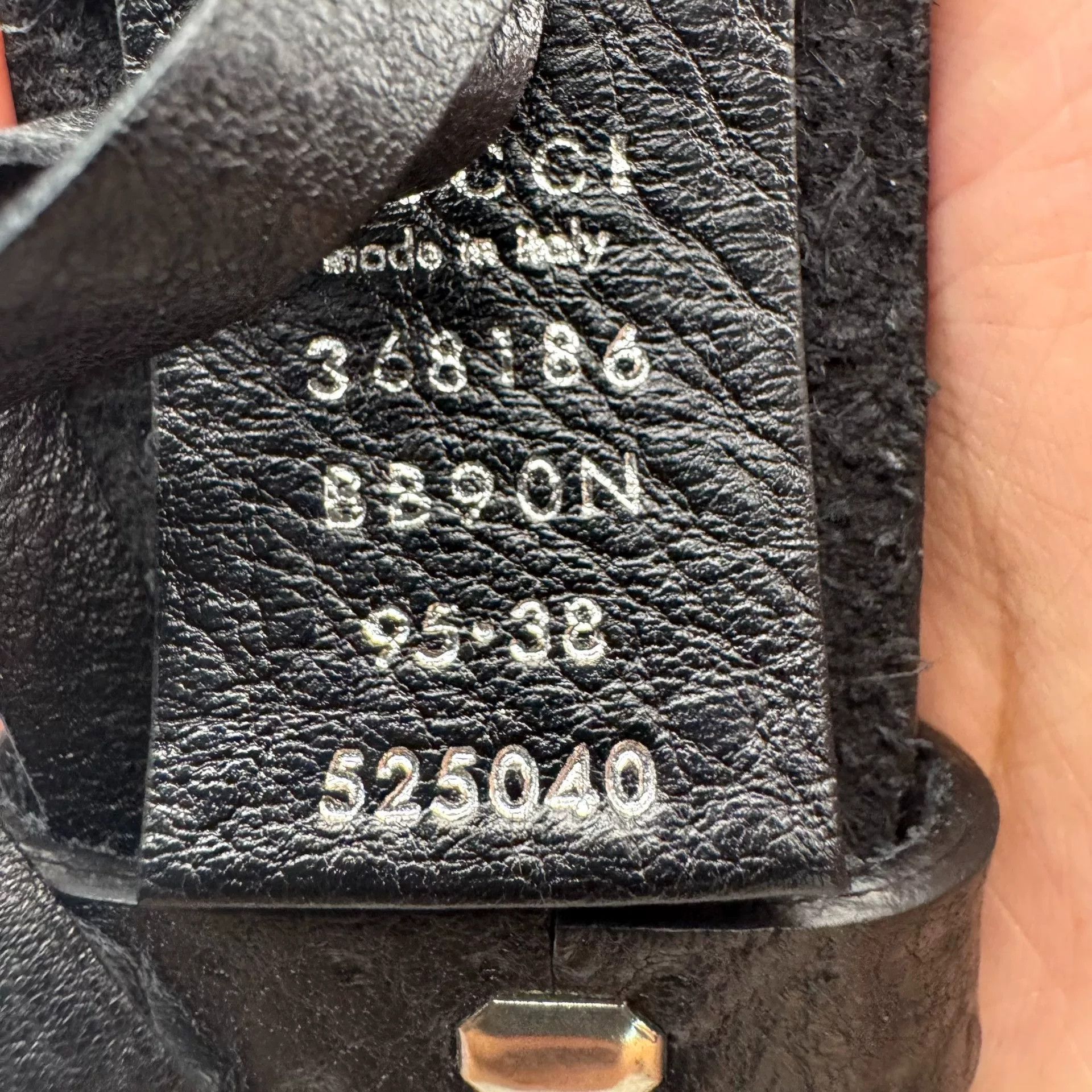 Gucci Gucci Wild Cow Leather Black Belt 95 3.8cm Size ONE SIZE - 4 Thumbnail