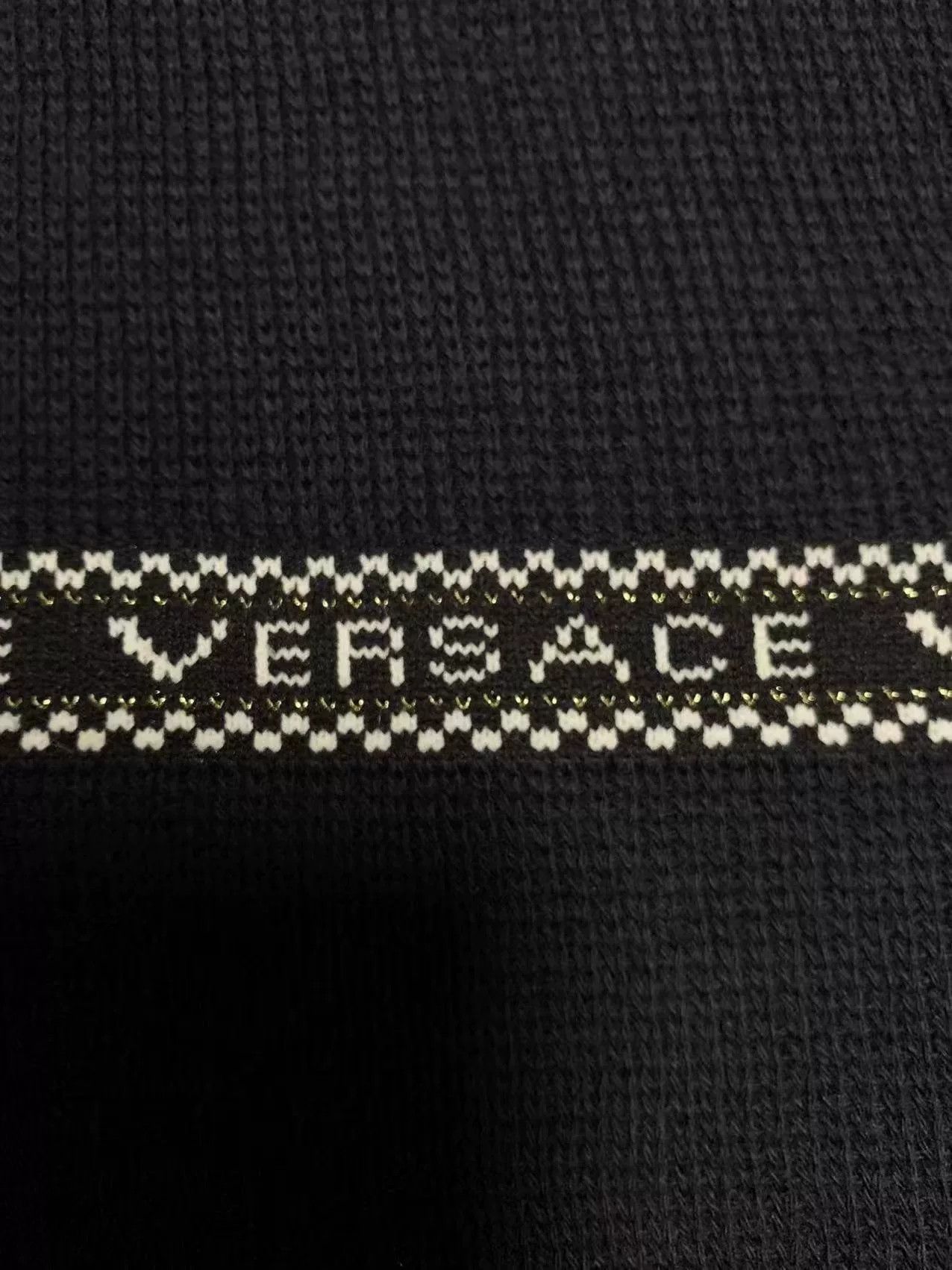 Versace Versace Men's Knitwear with Stripe Logo Size US M / EU 48-50 / 2 - 4 Thumbnail
