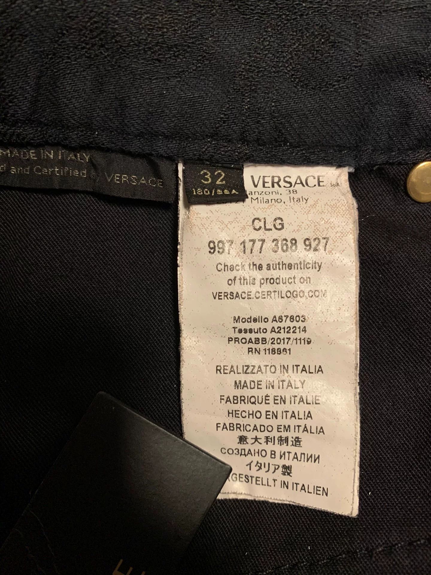 Versace Versace Men's Black Label Jeans Size US 32 / EU 48 - 6 Thumbnail