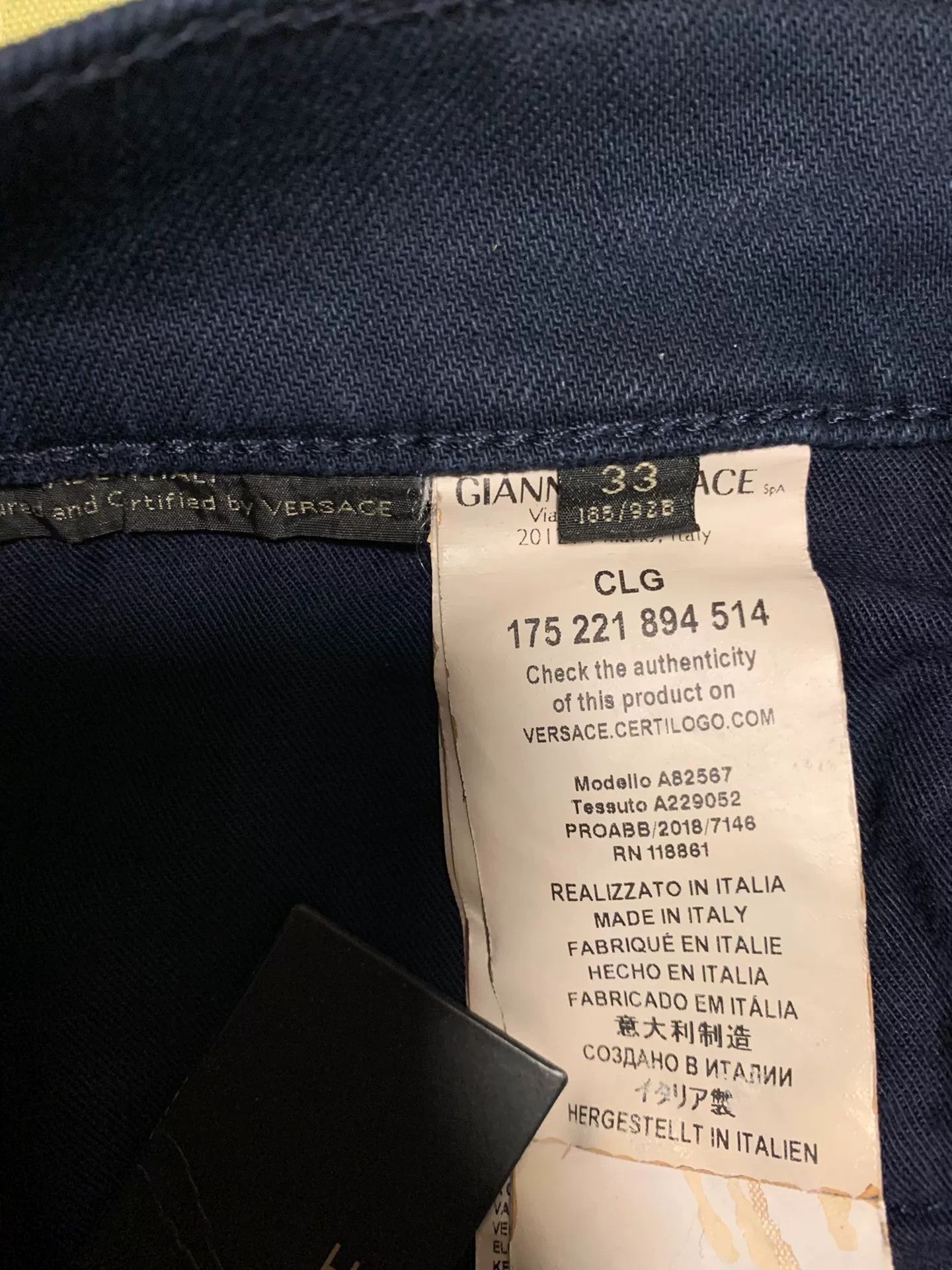 Versace Versace Men's Jeans Size US 33 - 5 Thumbnail