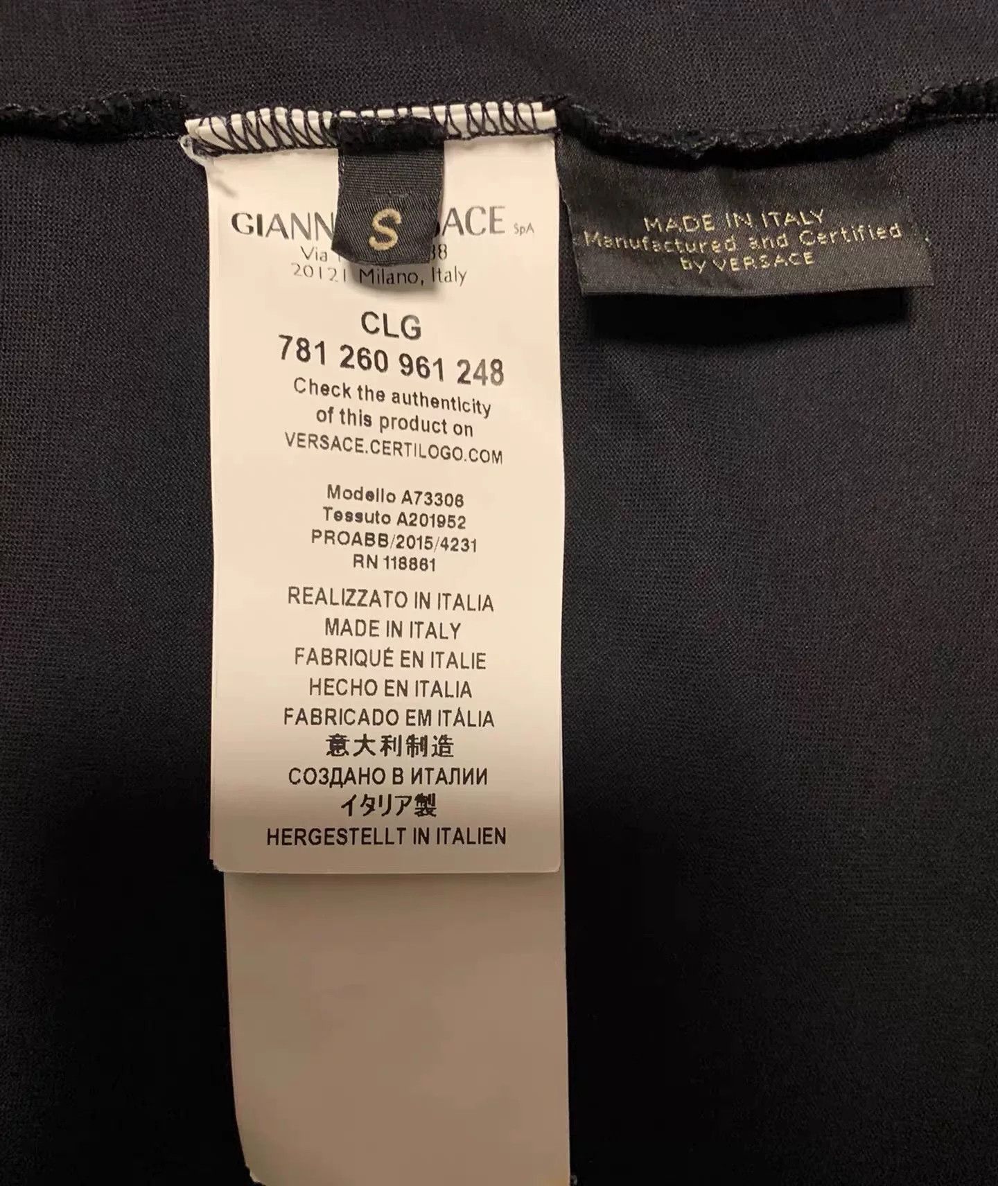 Versace Versace Men's Medusa Logo T-shirt Size US S / EU 44-46 / 1 - 5 Thumbnail