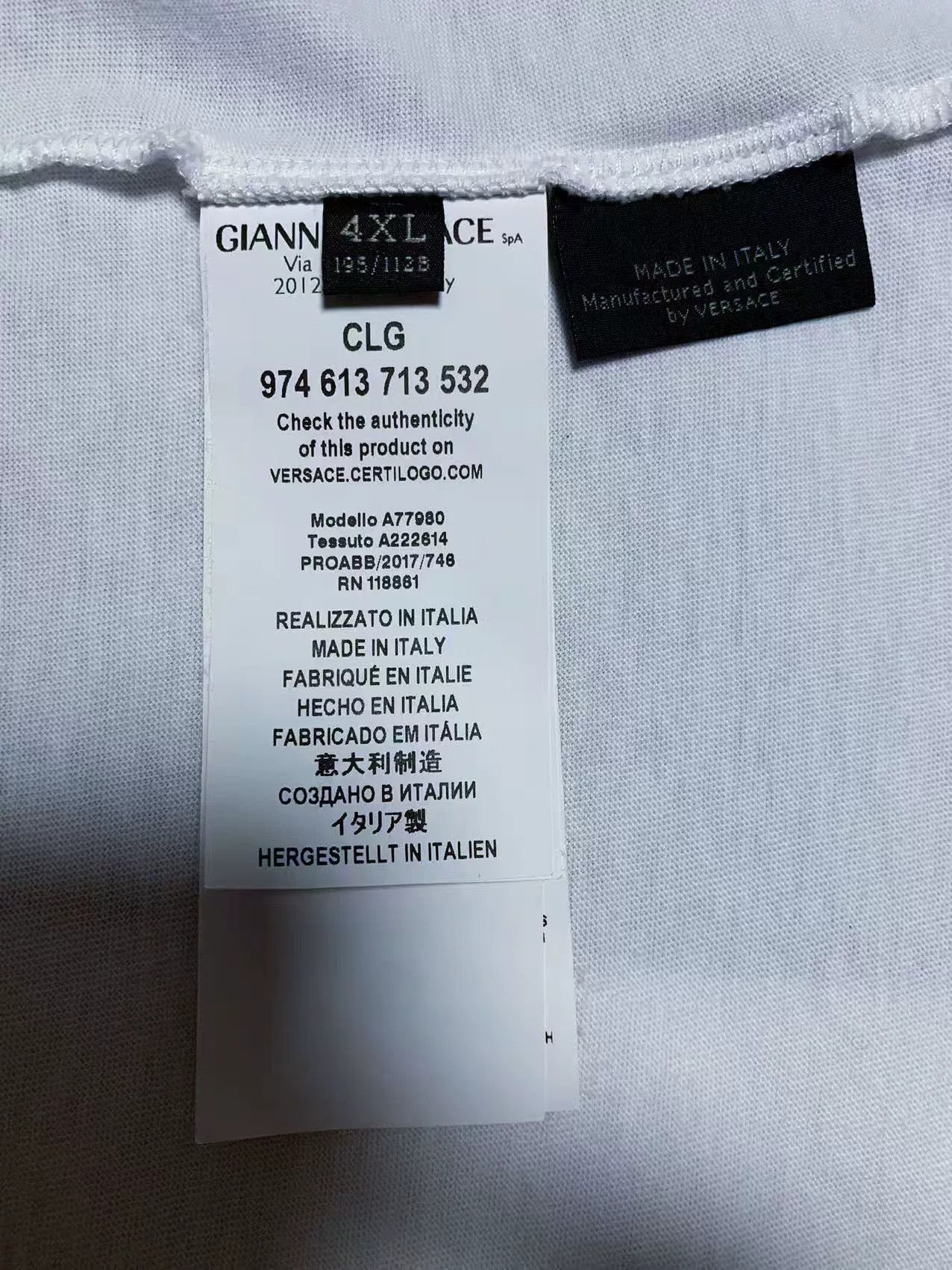Versace Versace Embroidered Rhinestone Short-Sleeve T-Shirt Size US XXL / EU 58 / 5 - 6 Thumbnail