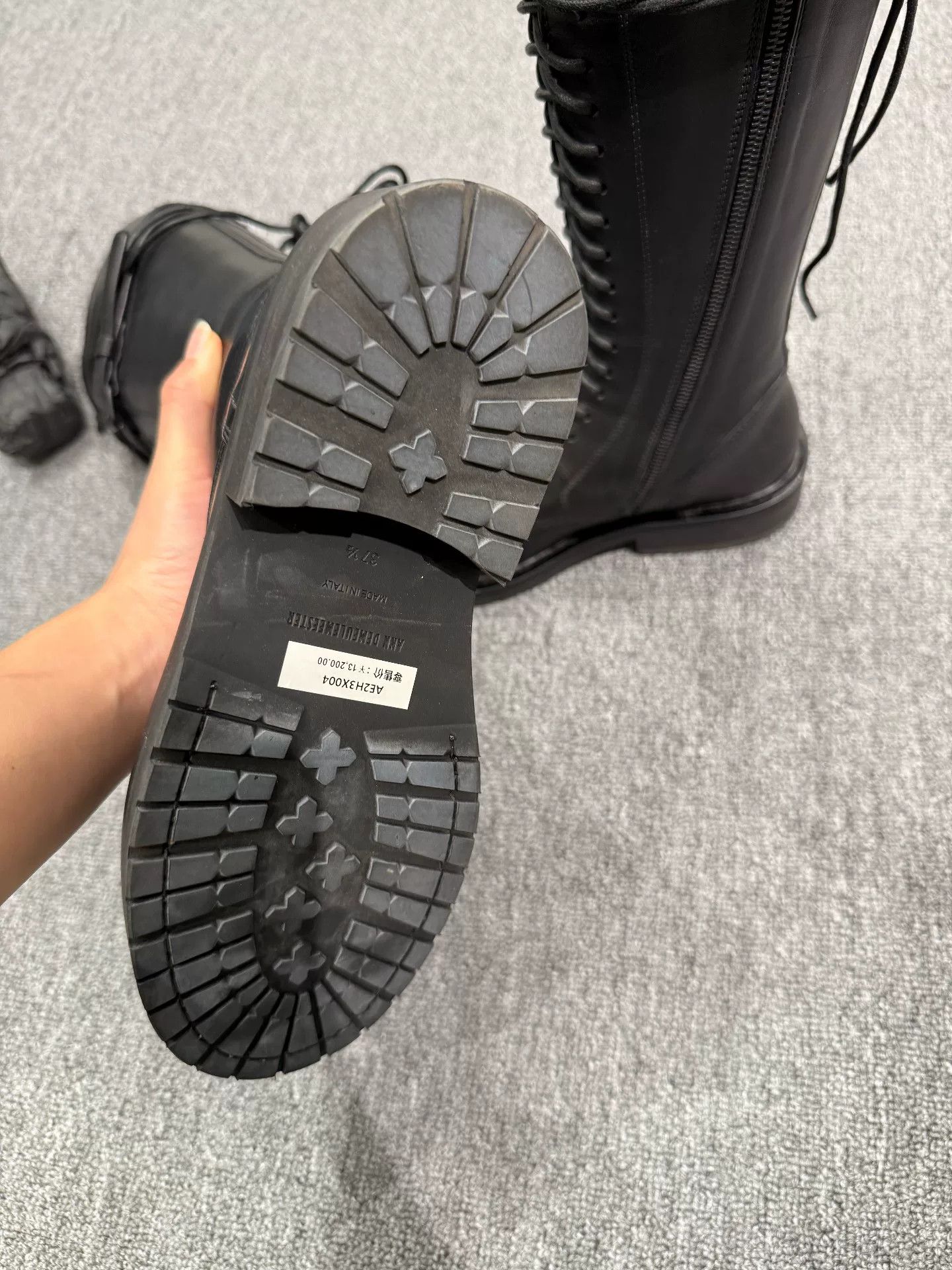 Ann Demeulemeester Ann Demeulemeester Black Lace-Up Boots Size US 6 / IT 36 - 5 Thumbnail